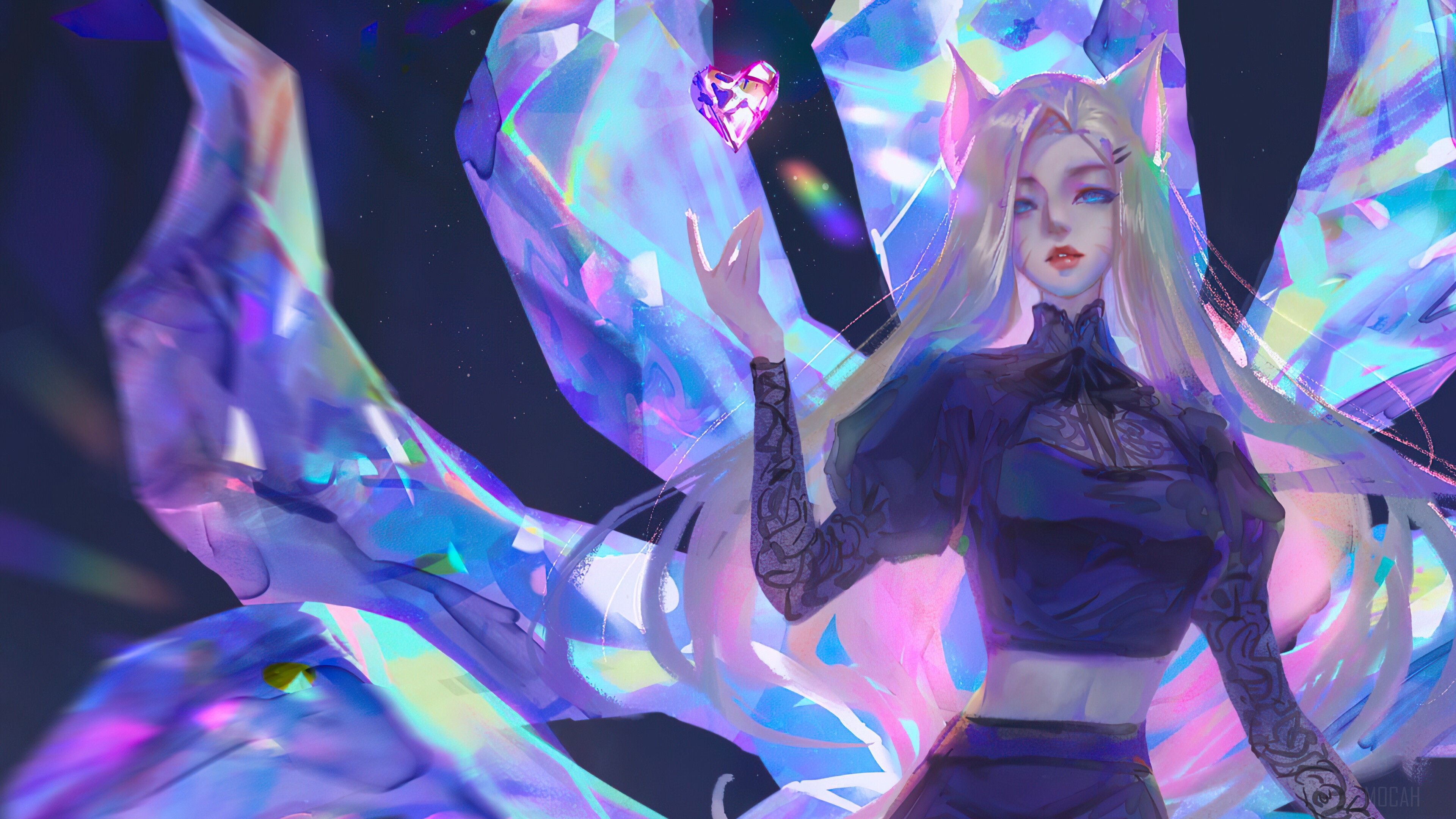 3840x2160 KDA, Ahri, The Baddest, LoL, League of Legends, Video Game 4k Gallery HD Wallpaper