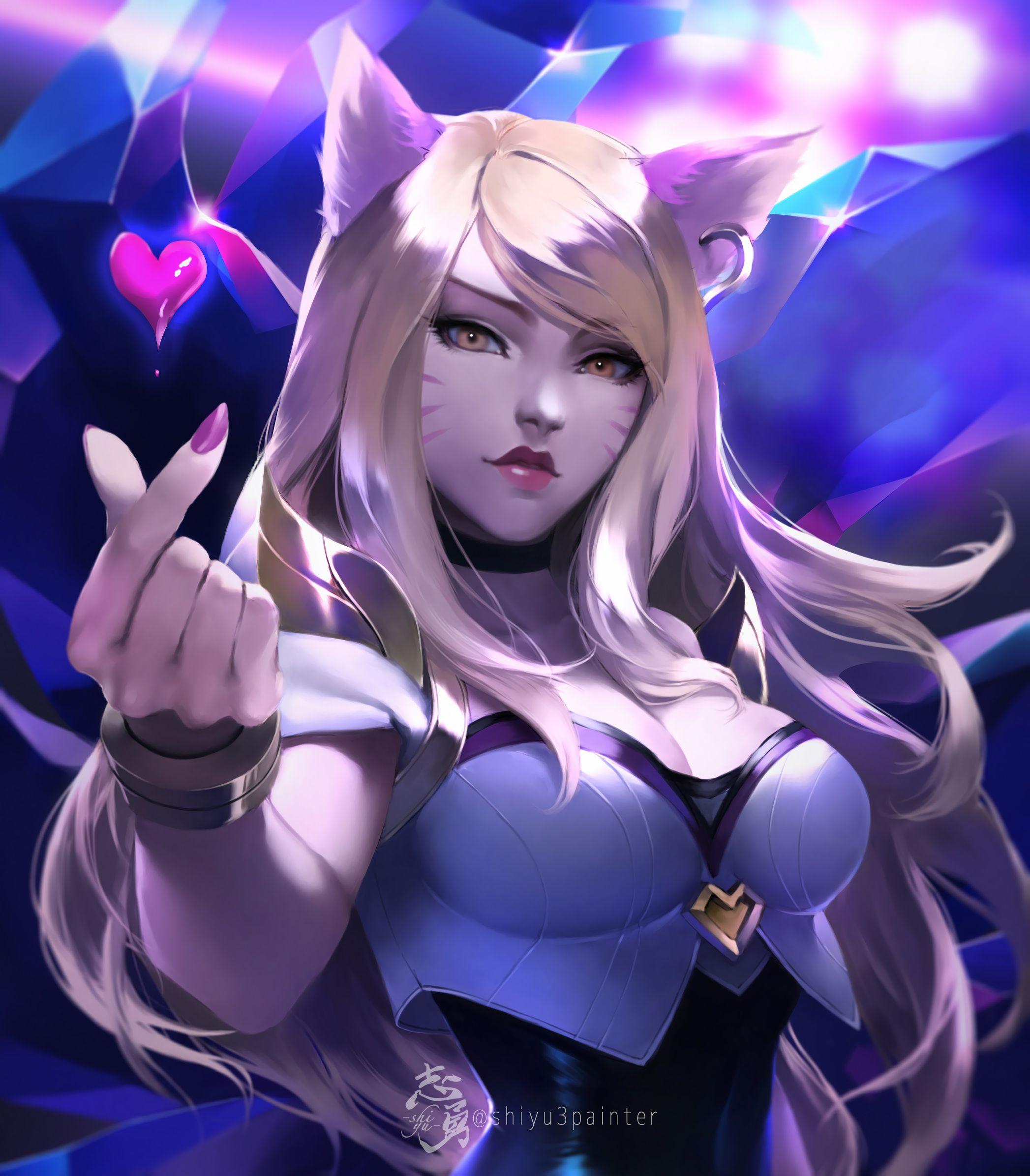 2094x2392 K DA Ahri Wallpaper