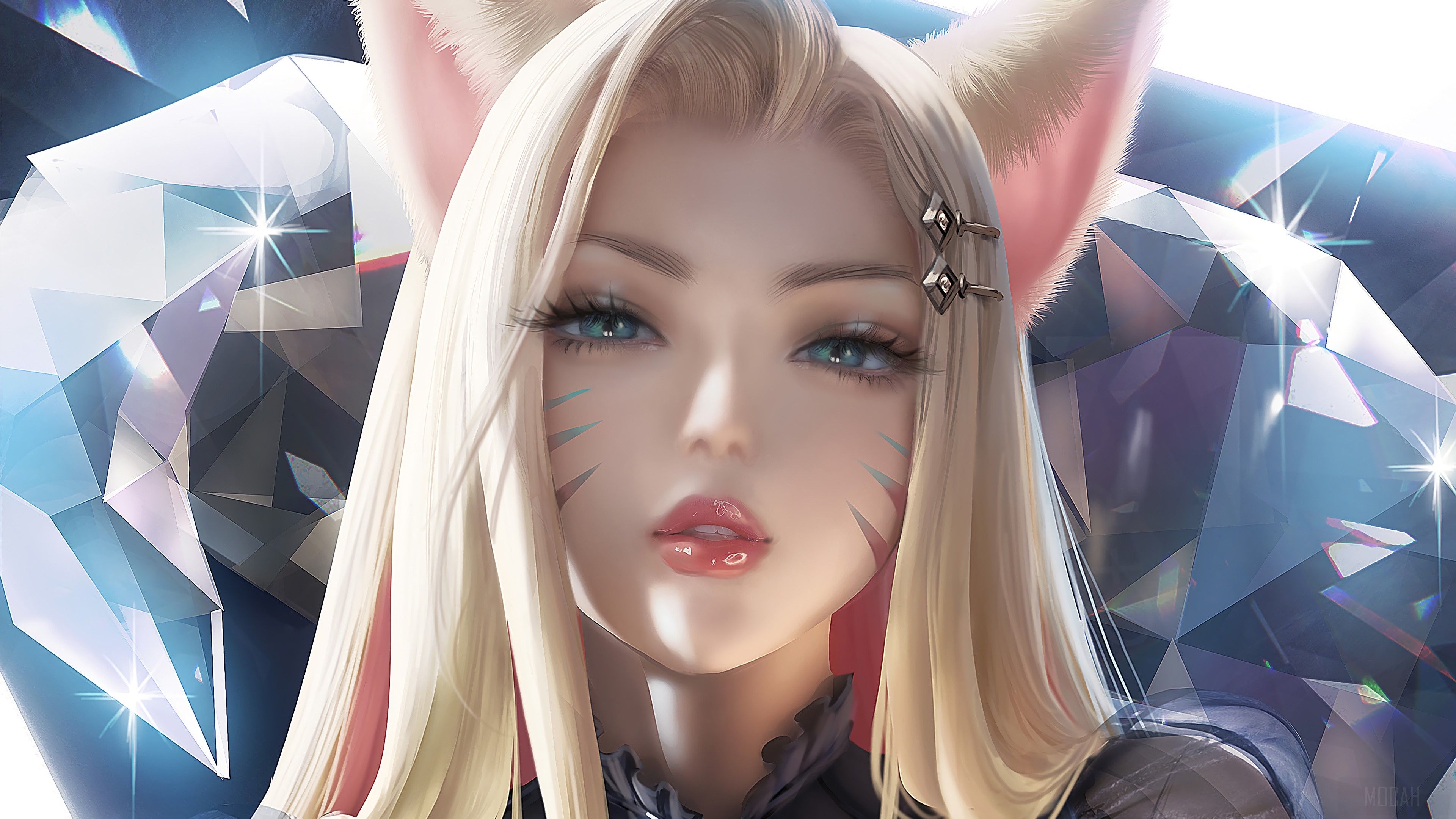 3840x2160 KDA, Ahri, The Baddest, LoL, League of Legends, Video Game, Art 4k Gallery HD Wallpaper