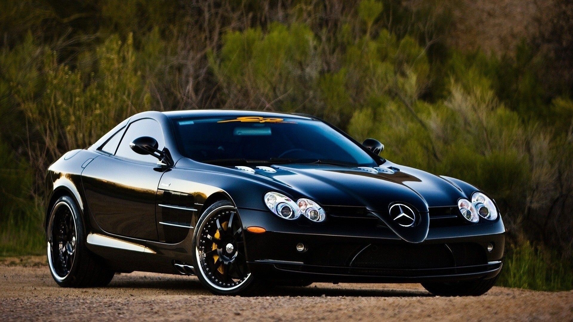 1920x1080 Black Mercedes SLR McLaren HD Car Wallpaper
