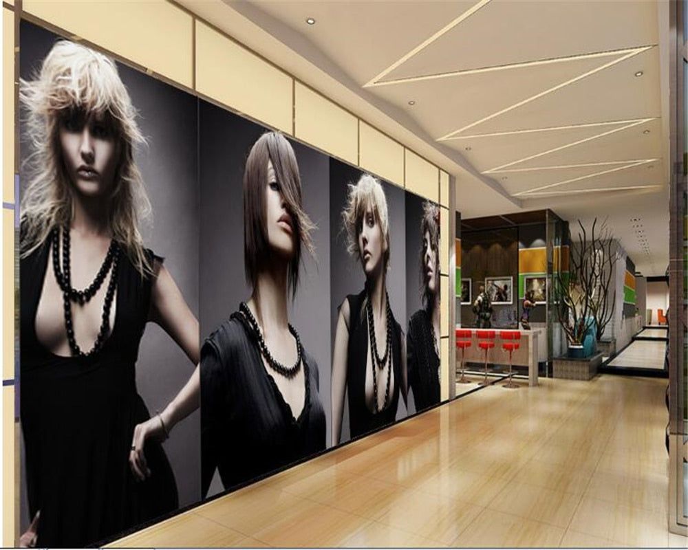 1000x800 Beauty Salon Fashion Hairstyles Photo Wallpaper 3D Wall Mural Business