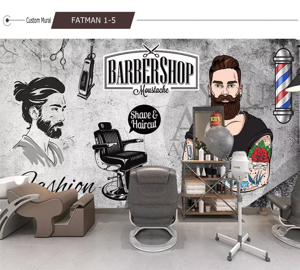 1000x900 Wallpaper Retro Vintage Hair Salon Background Image Wall Barber Custom 3D Po Wallpaper1 From Duaqiaocxue, $22.51