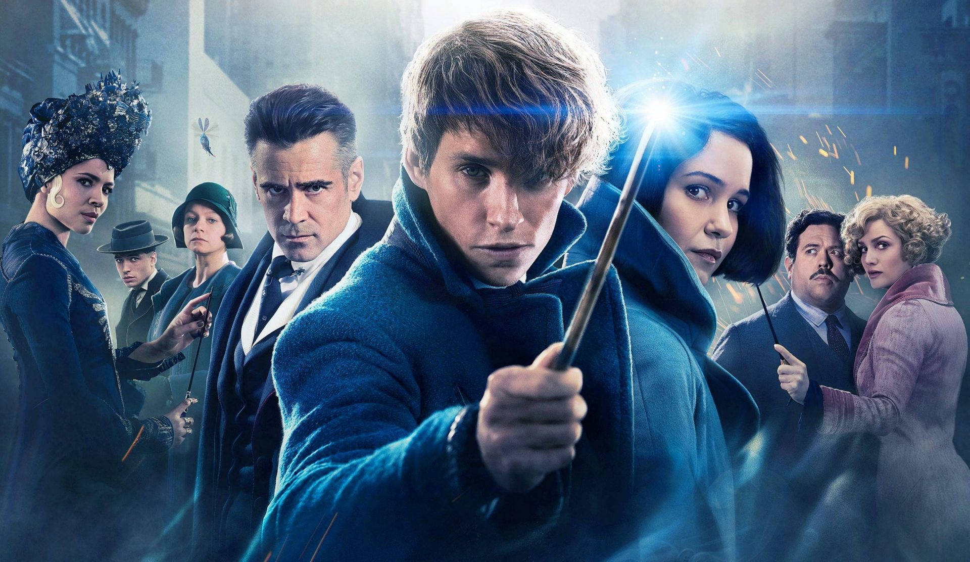 1920x1112 Download Fantastic Beasts And Where To Find Them Main Characters Poster Wallpaper