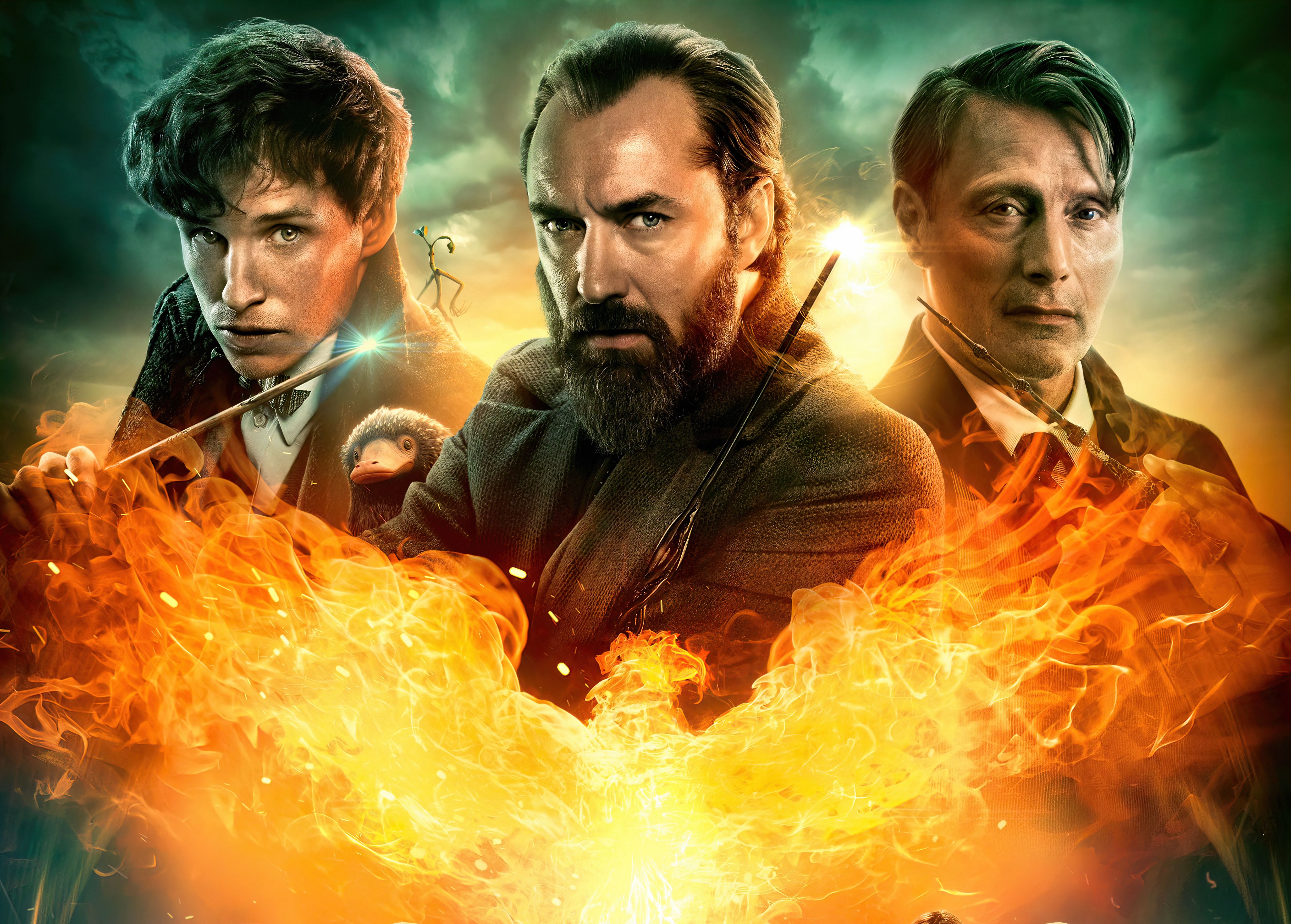 5398x3863 Fantastic Beasts: The Secrets of Dumbledore Wallpaper 4K, Jude Law
