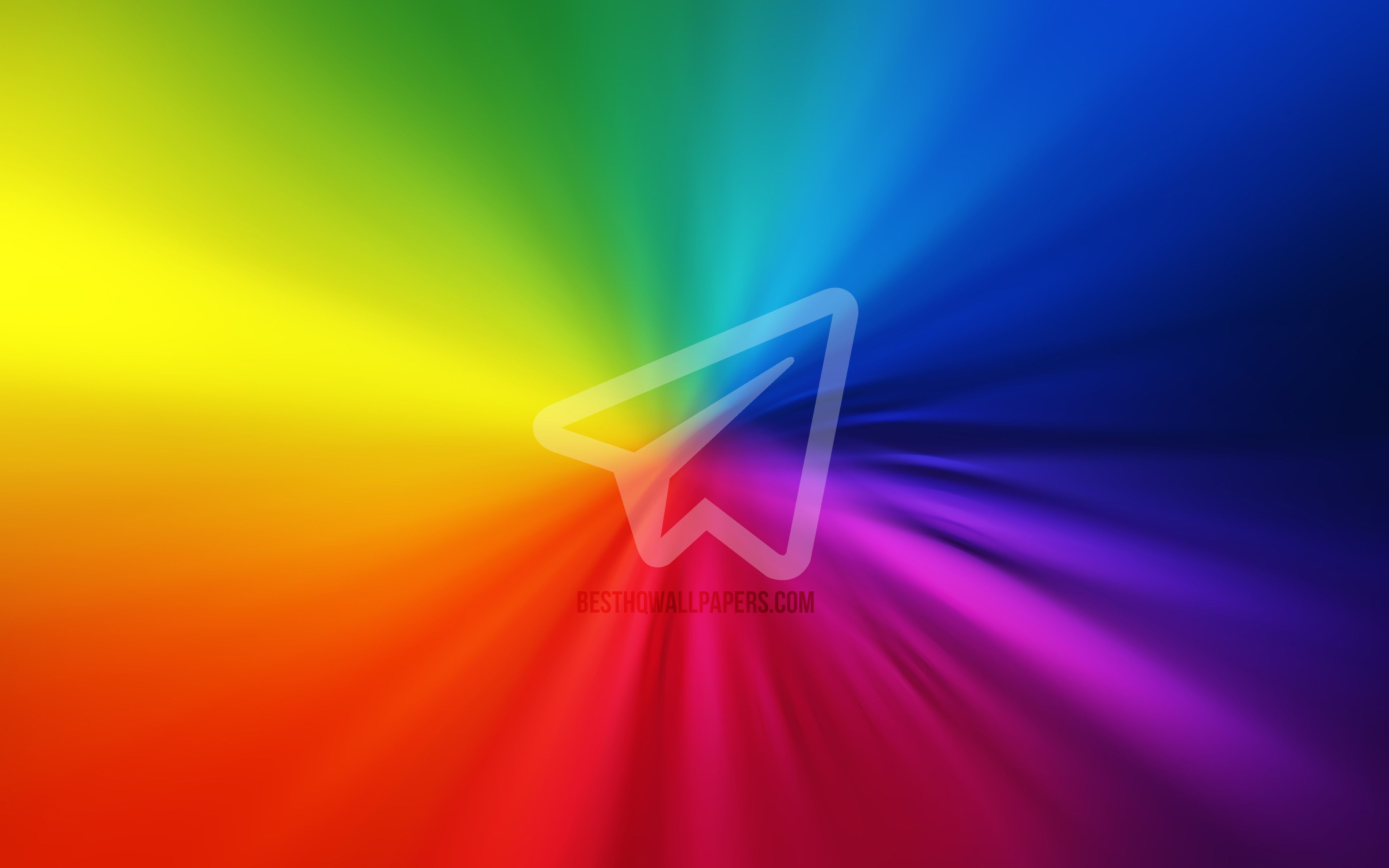 3840x2400 Telegram Logo Wallpaper