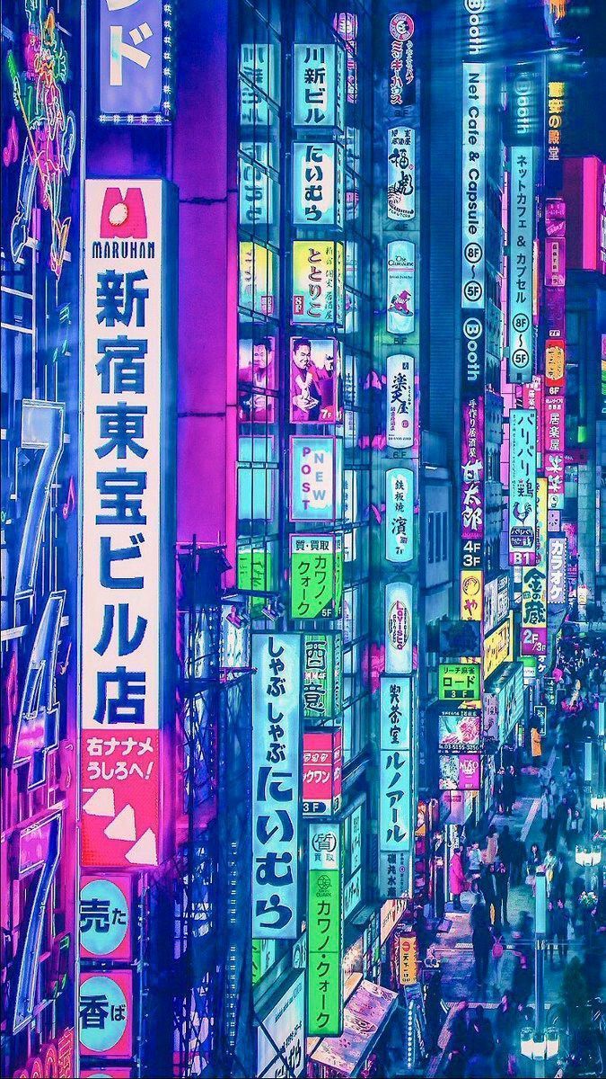 675x1200 Kawaii Neo Tokyo Wallpaper