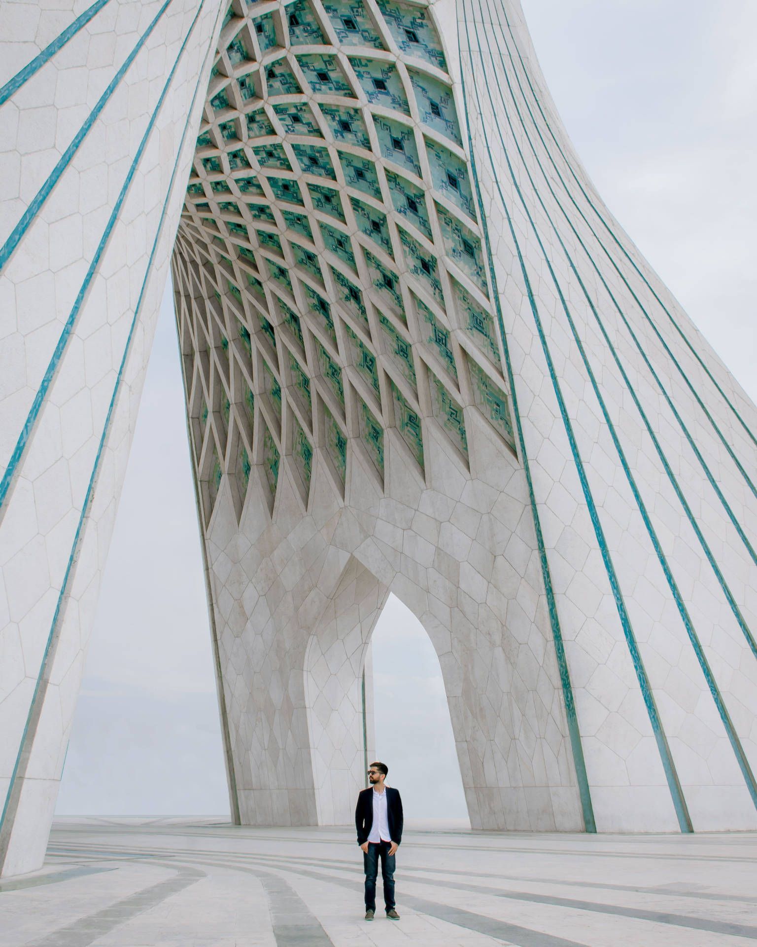 1536x1920 Download Tehran Man In Azadi Wallpaper