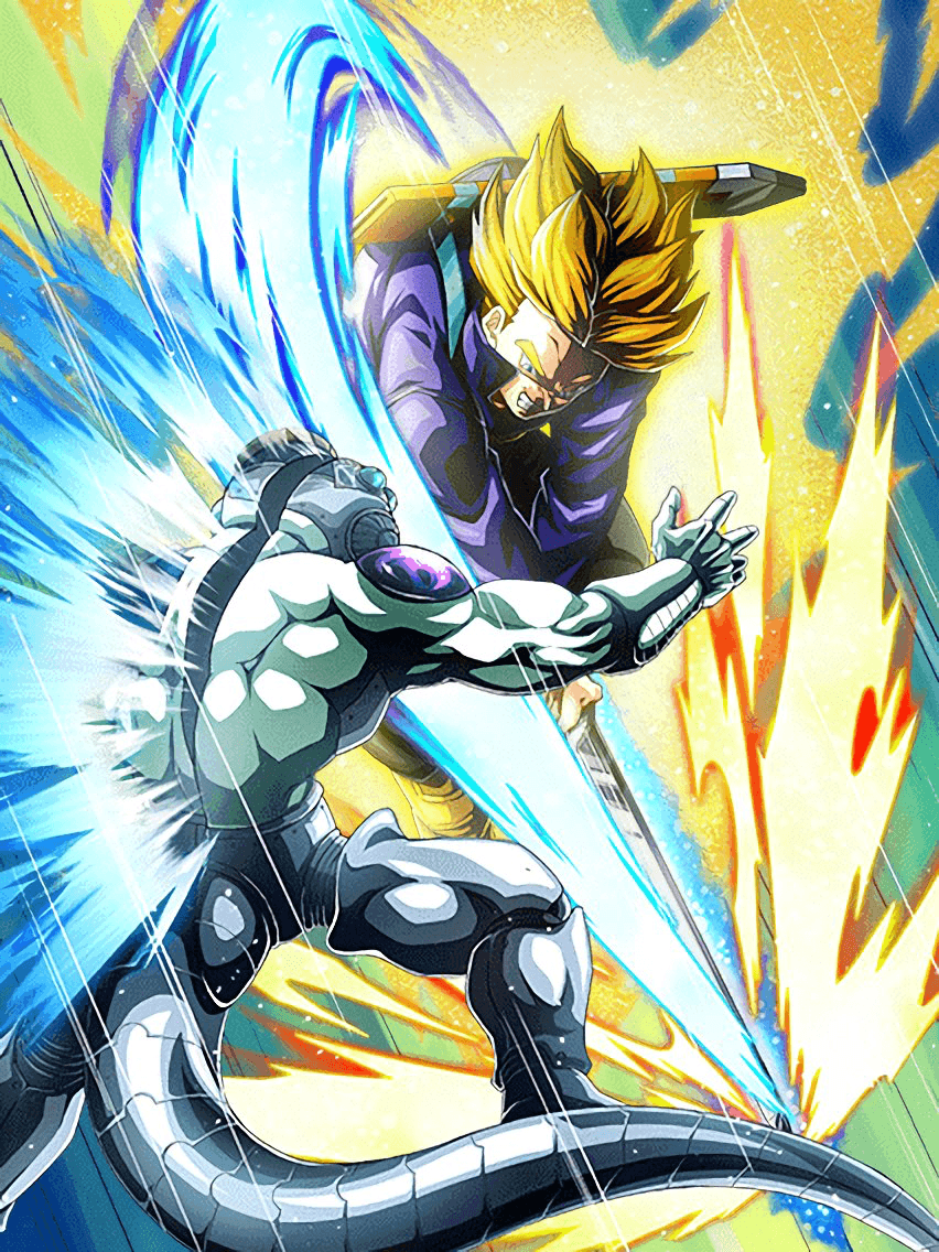 852x1136 Mirai Trunks Sayanjin LR. Dragon ball. Dragon ball, Dragon ball z
