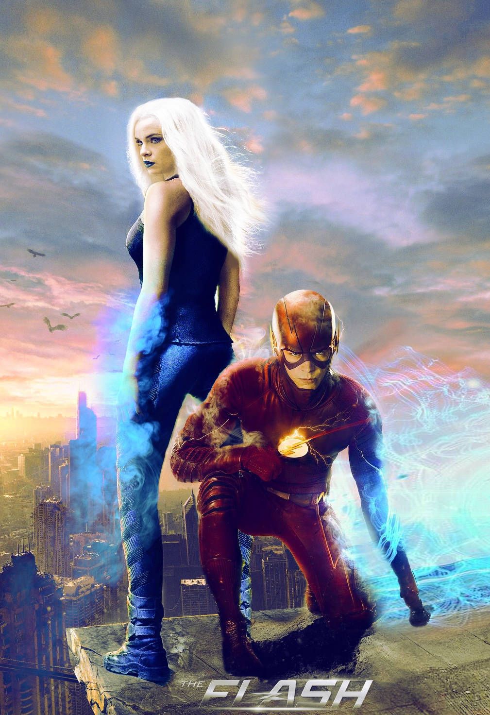 1009x1472 Download Killer Frost And The Flash Poster Wallpaper