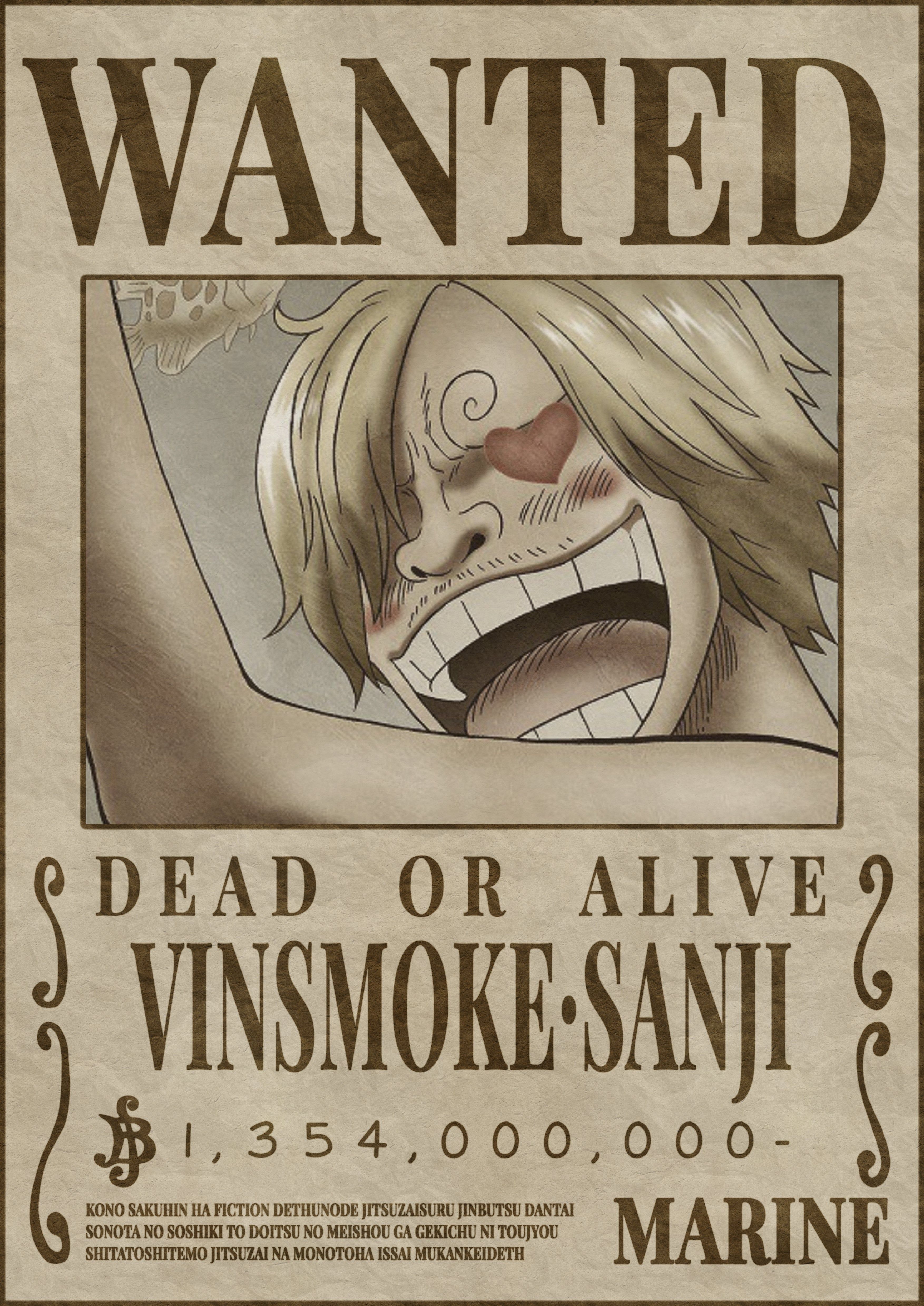 3508x4961 Bounties Post Wano (Strawhats, Part 2: Zoro and Sanji)