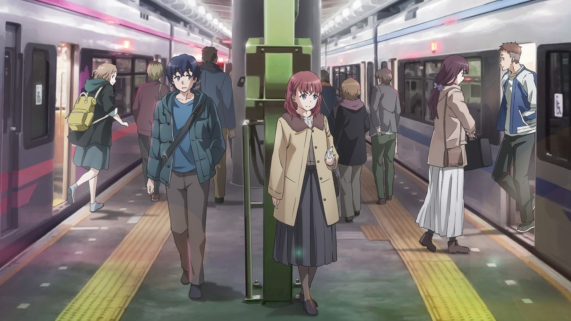 1920x1080 Desktop Wallpaper Railway Station, Just Because!, Anime, HD Image, Picture, Background, F3335b