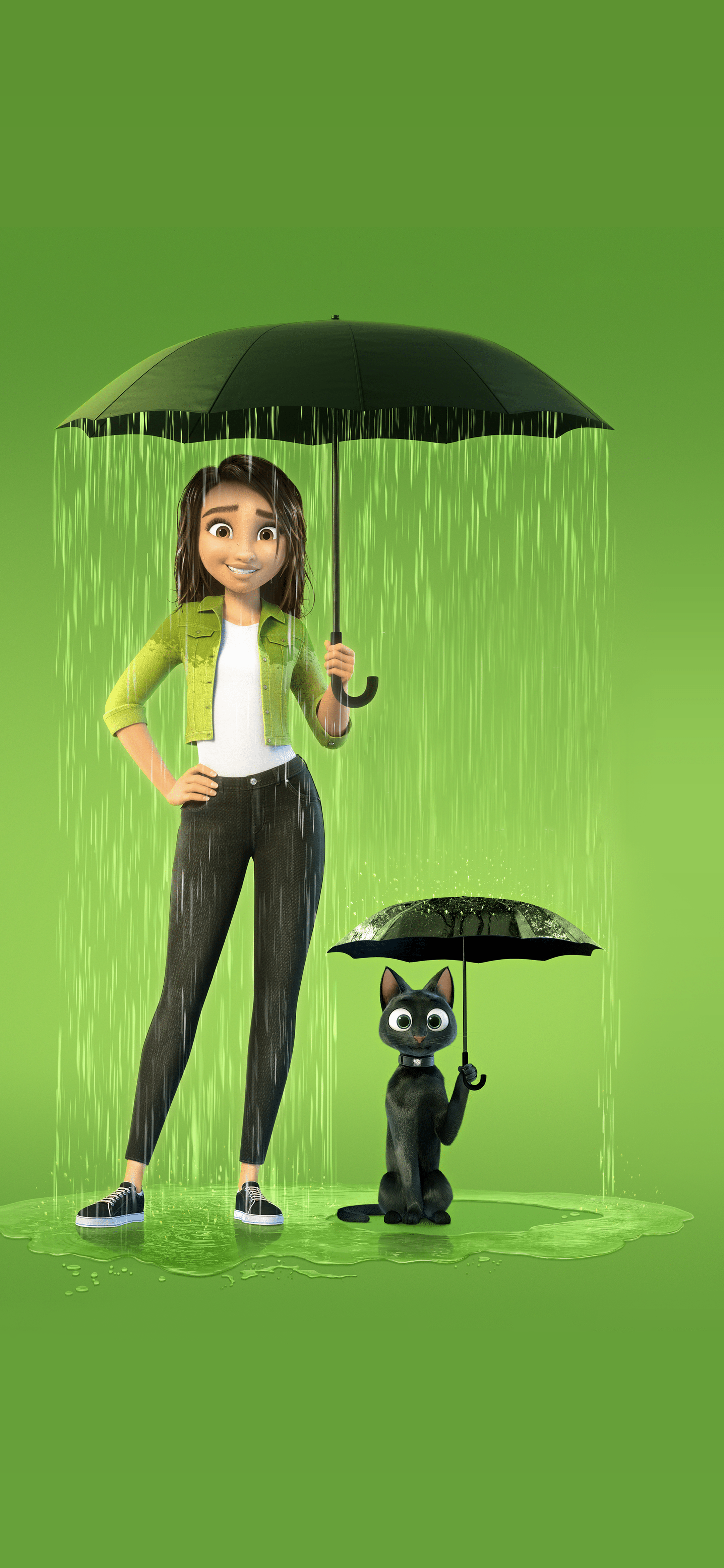2160x4677 Removed the text and made a mobile wallpaper from the new animated Apple + movie poster for Luck