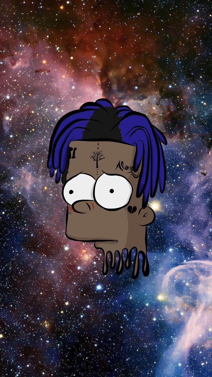 730x1299 Xxxtentacion bart Simpson cartoon iPhone wallpaper HD Desktop