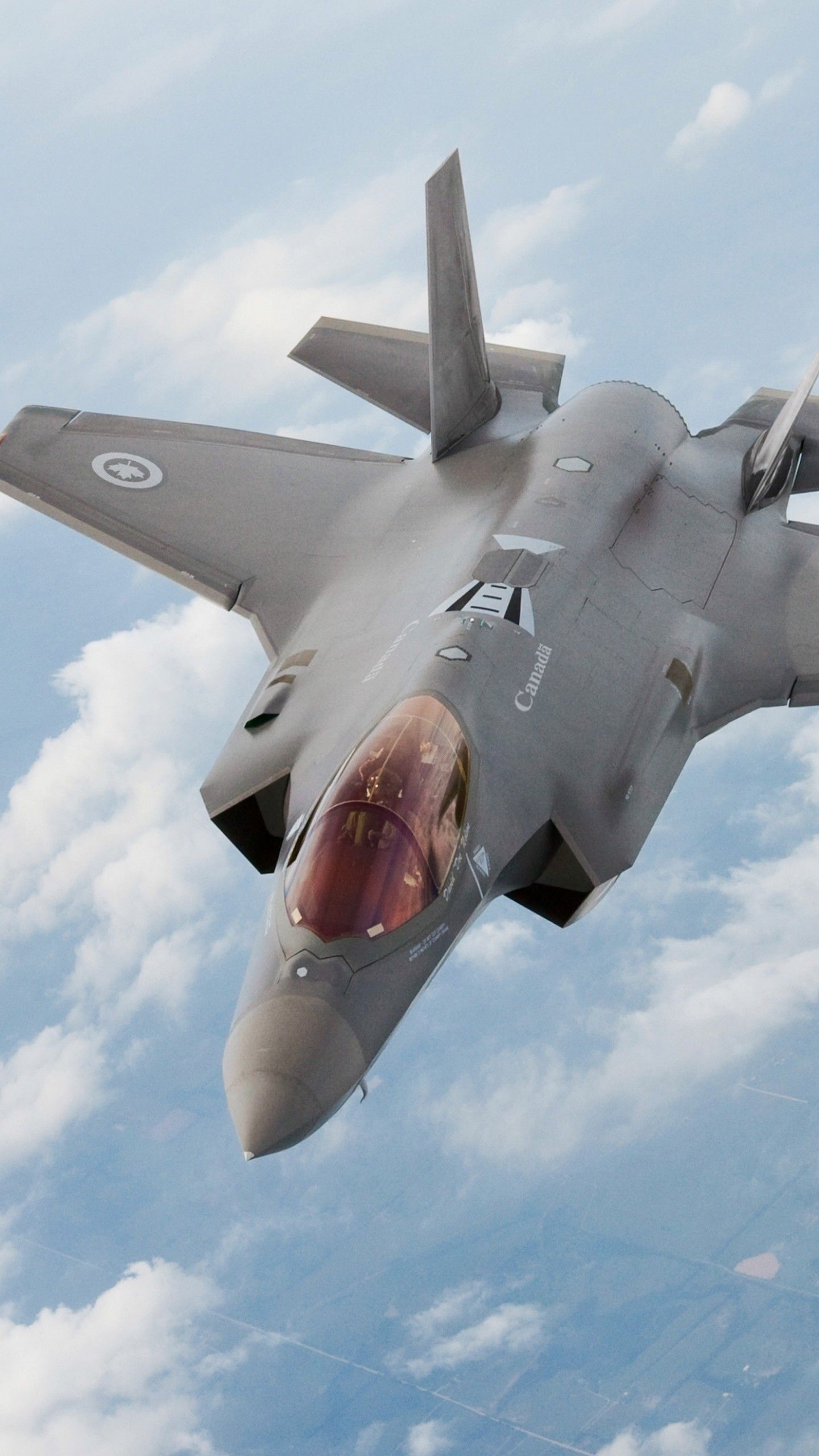 1440x2560 Wallpaper Lockheed F 35 Lightning II, USA Army, Fighter Aircraft, Air Force, USA, Military