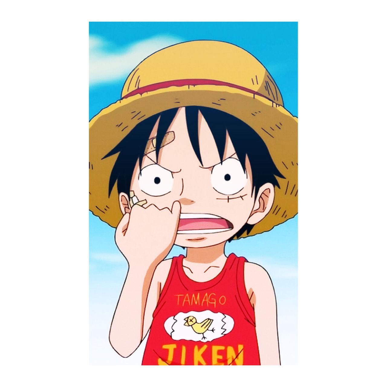 1280x1280 Luffy Funny Wallpaper