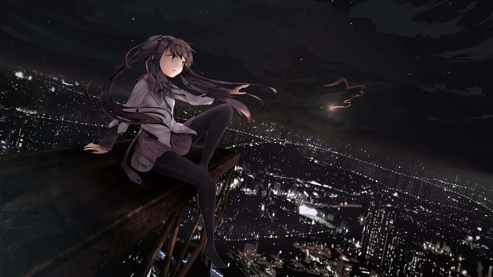 1920x1080 Download Homura Akemi Dark Aesthetic Anime Wallpaper
