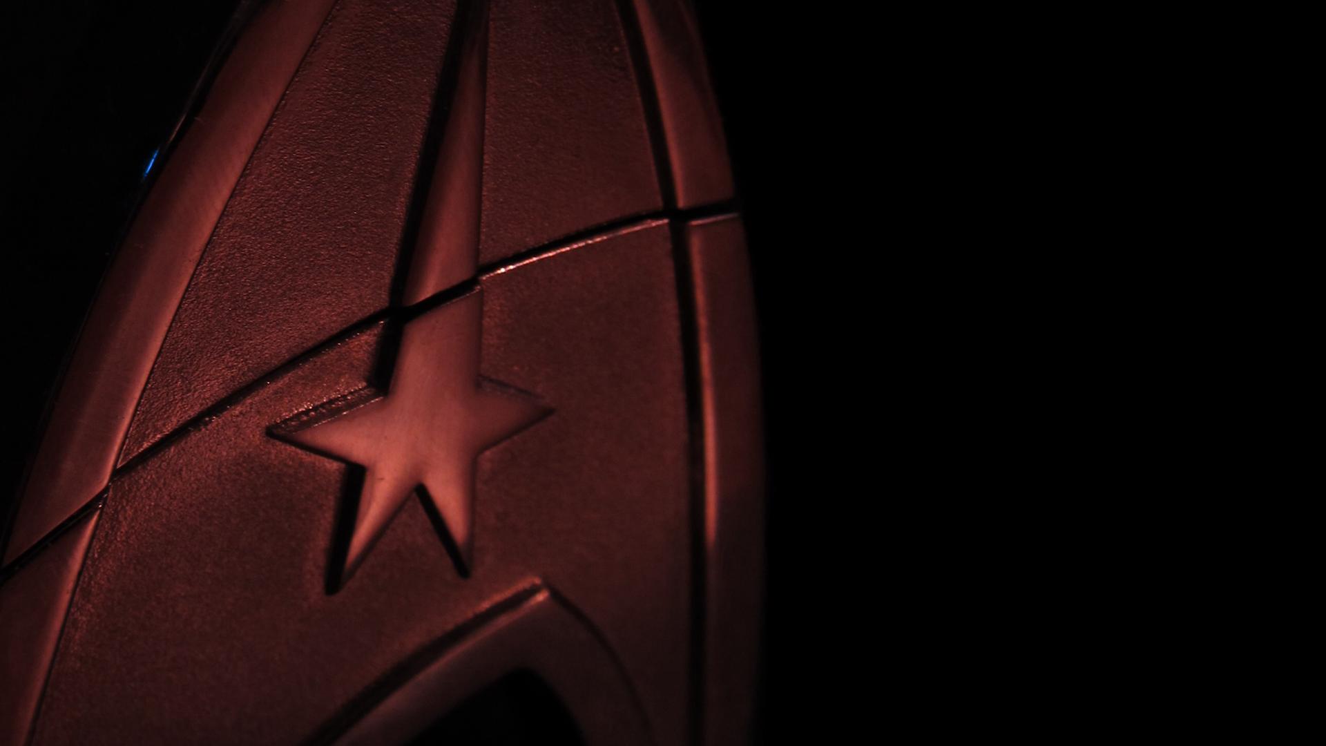 1920x1080 Trek insignia wallpaper with a little fooling with my DSLR and my