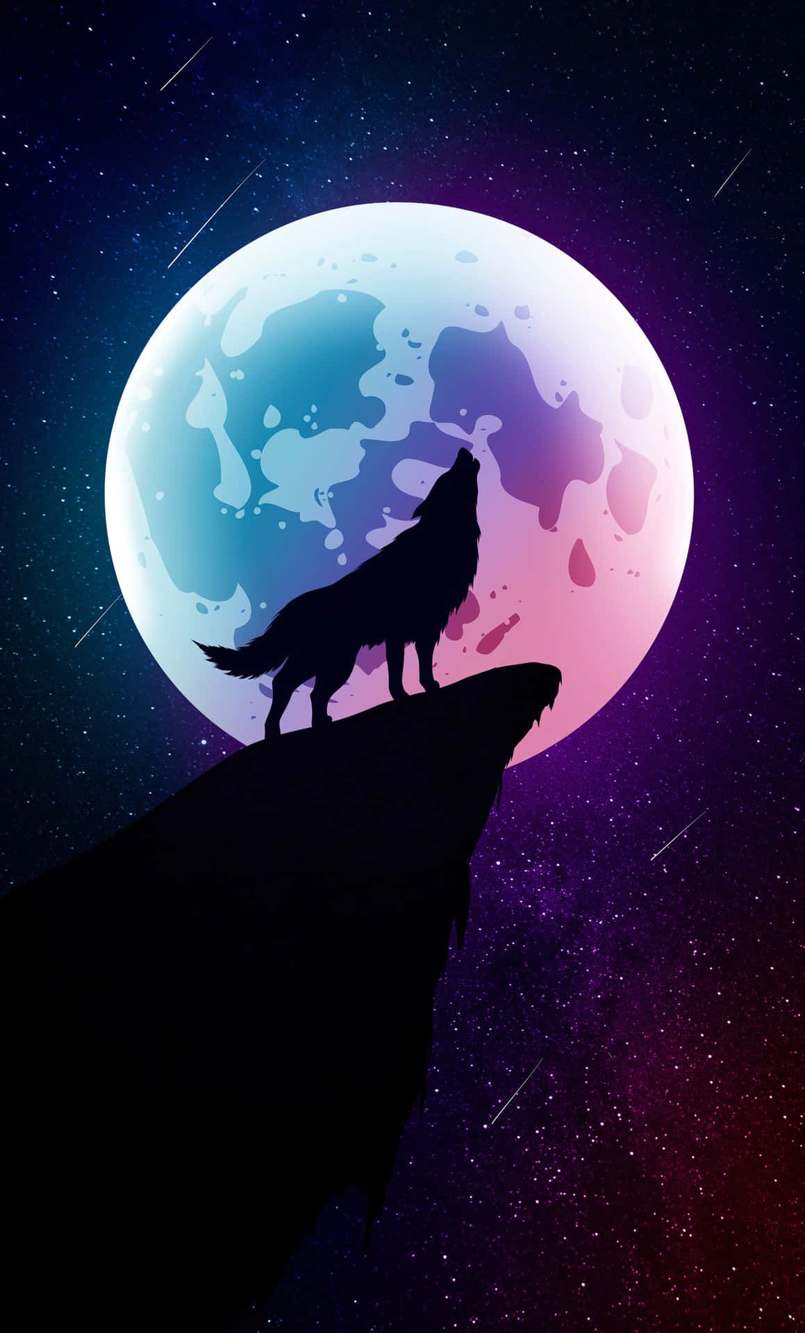1159x1920 Wolf Moon Wallpaper