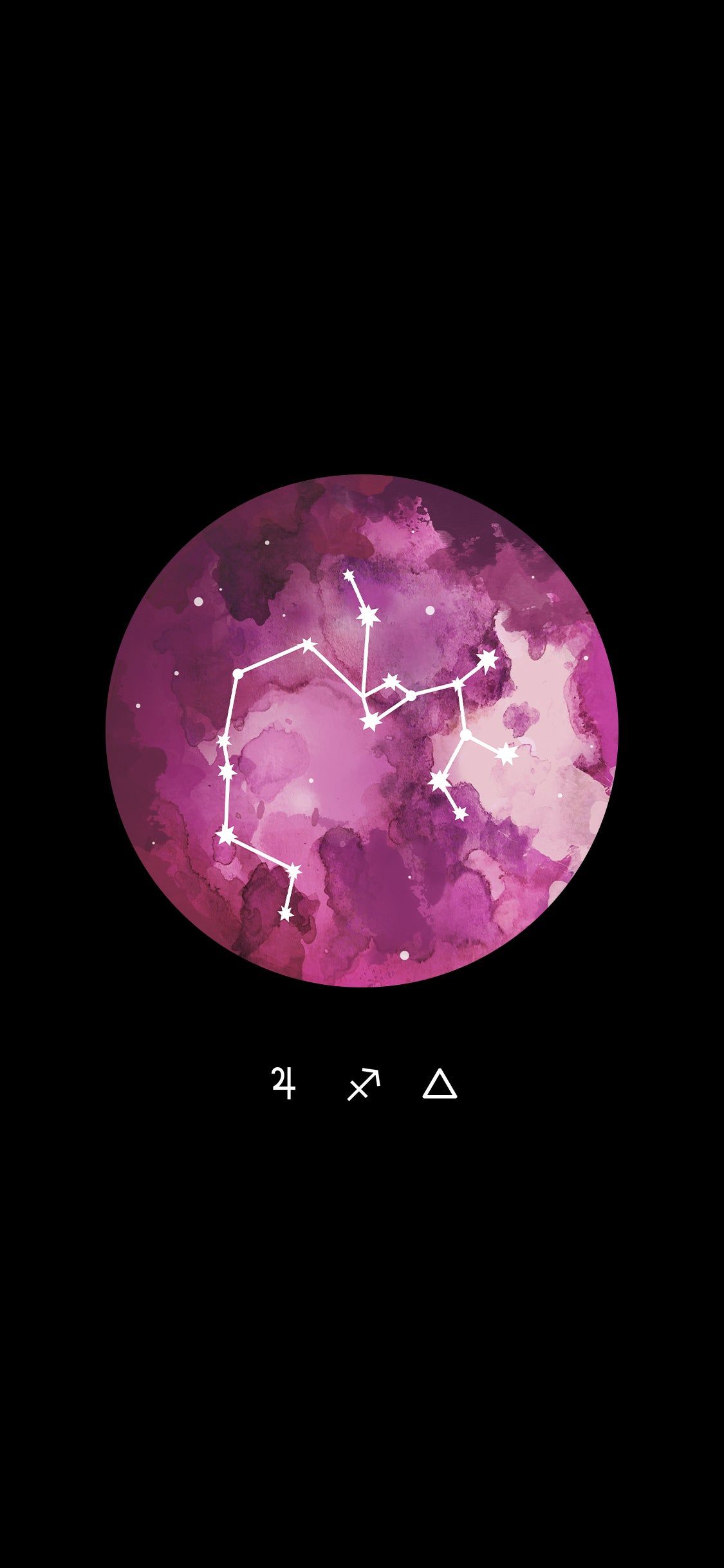 1125x2436 Sagittarius Full Moon Wallpaper