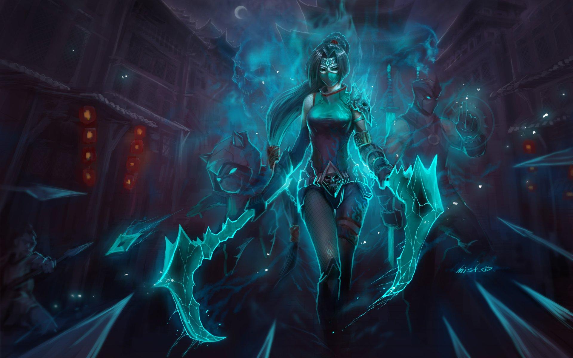 1920x1200 League Of Legends Akali Wallpaper