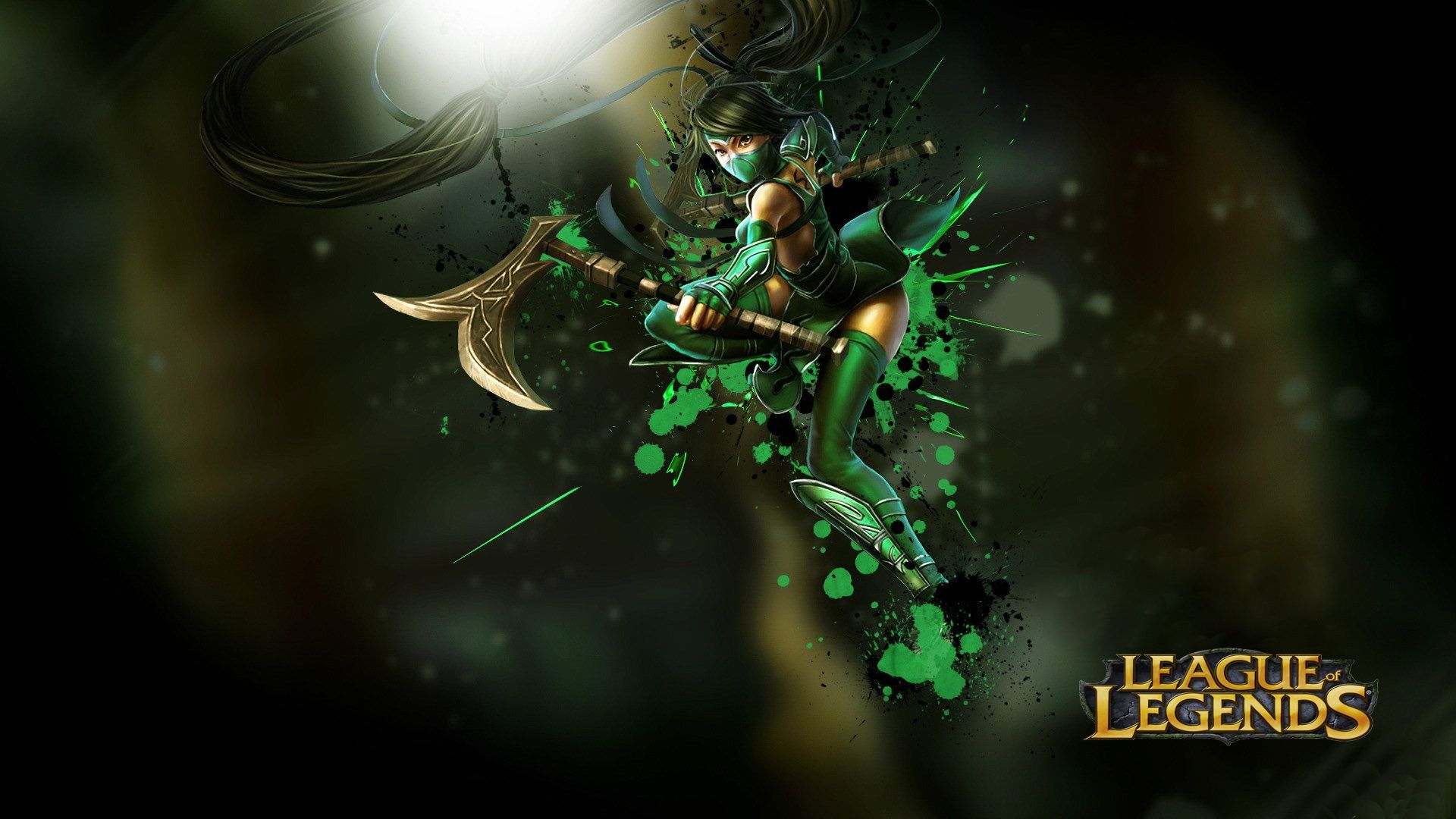 1920x1080 League Of Legends Pc Game Akali Assassin The Fist Of Shadow Splash Art HD Wallpaper 1920x1080 :