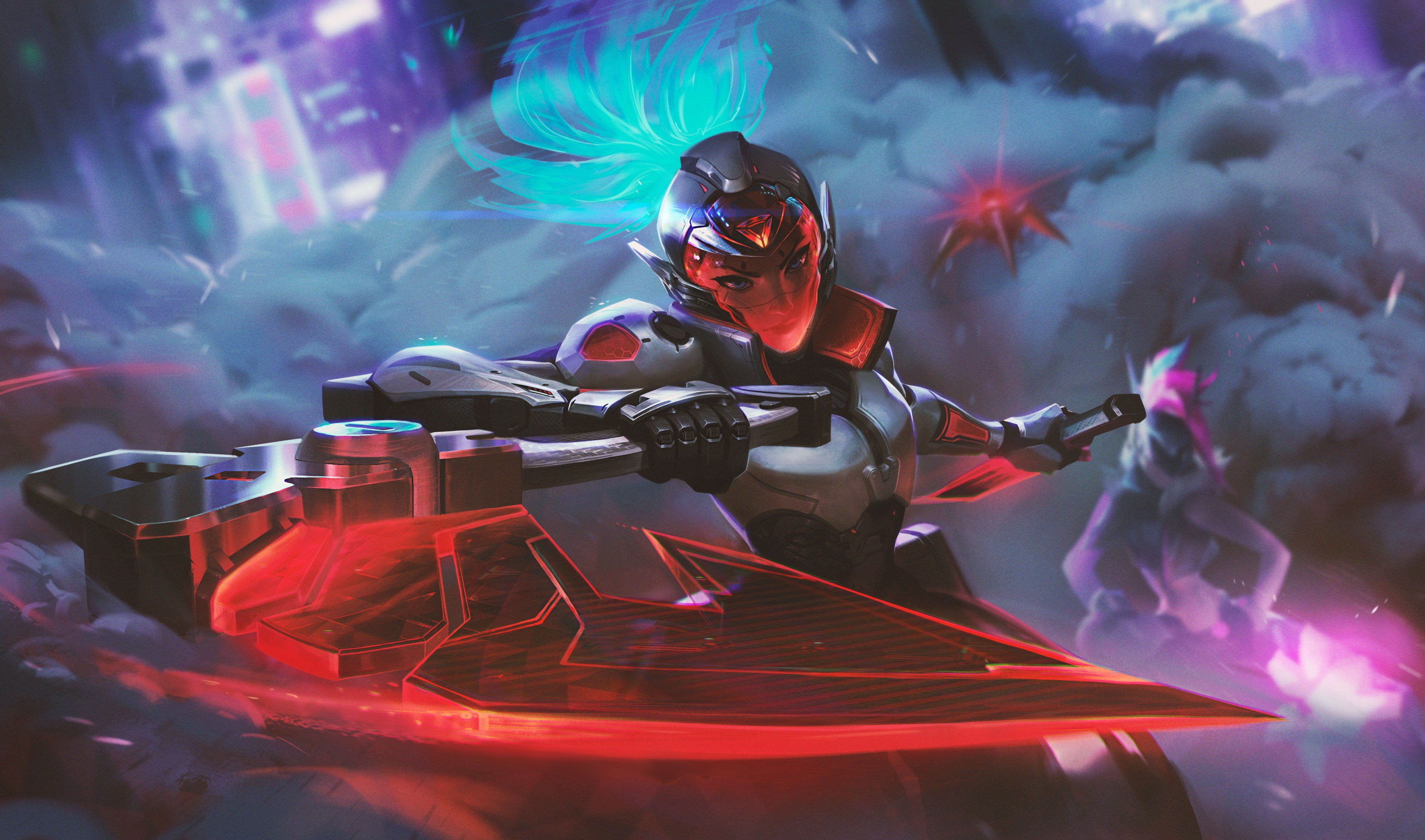 4096x2416 Akali Wallpaper, Akali(League Of Legends), Riot Games, Futuristic
