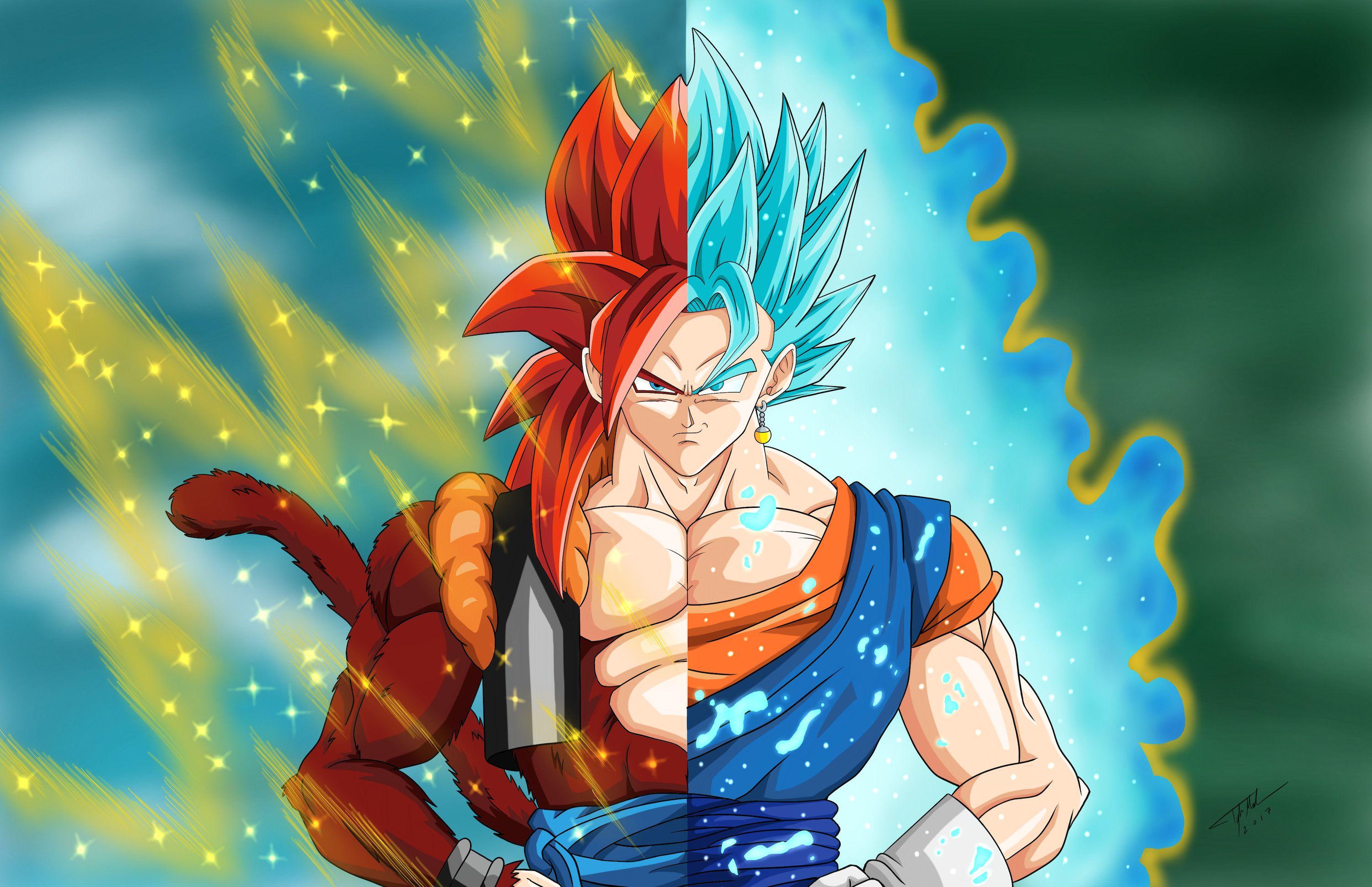 Hình nền 3000x1941 Gogeta Ss4