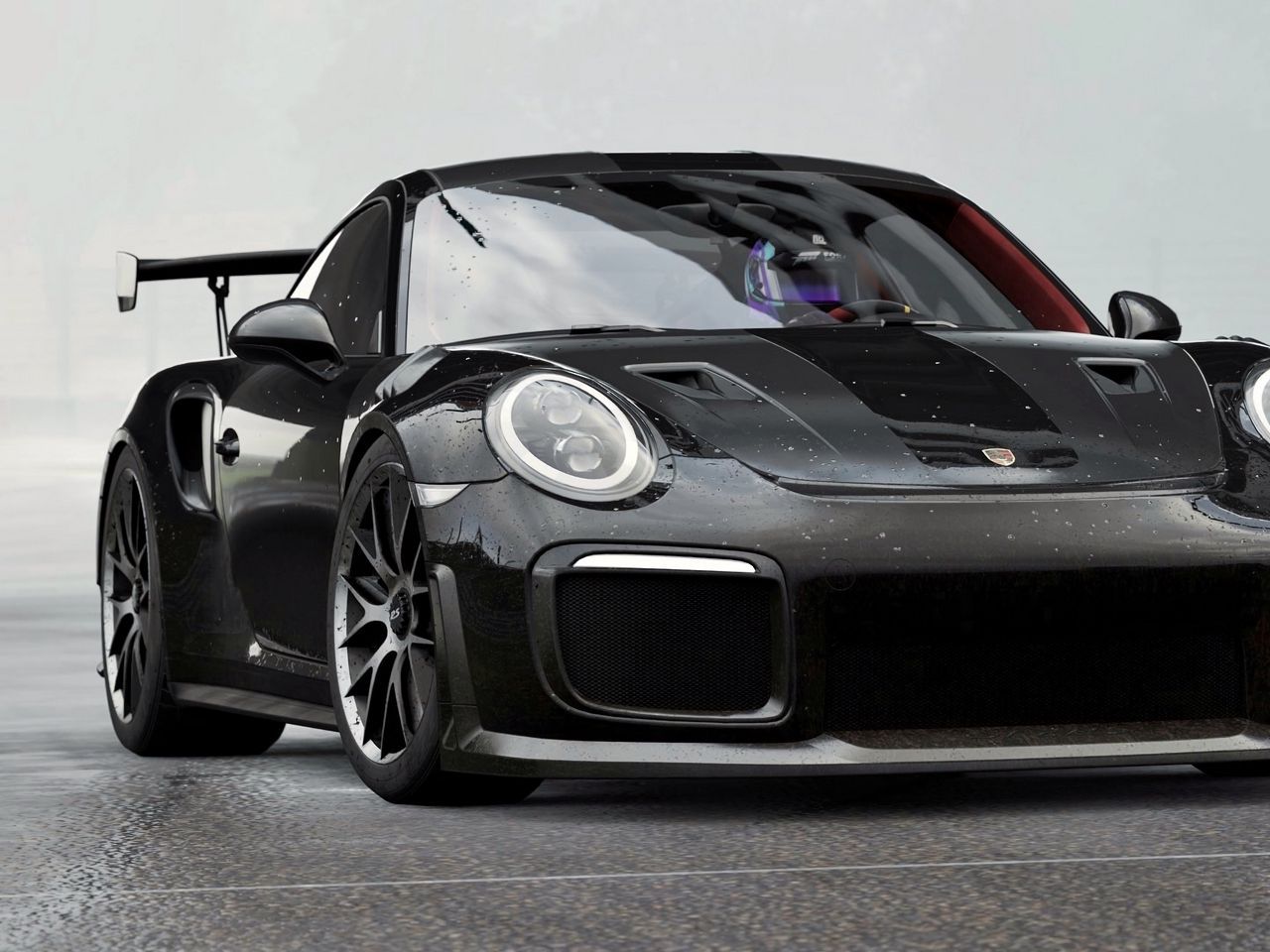 1280x960 Download wallpaper 1280x960 porsche 911 gt2 rs, porsche porsche, sports car, race, black standard 4:3 HD background