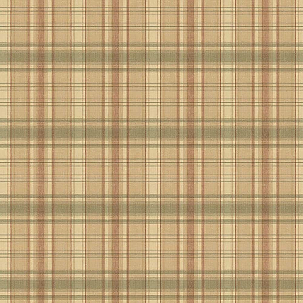 1000x1000 Chesapeake Delaney Green Sunny Plaid Paper Strippable Roll Wallpaper (Covers 56.4 sq. ft.) CTR13045 Home Depot