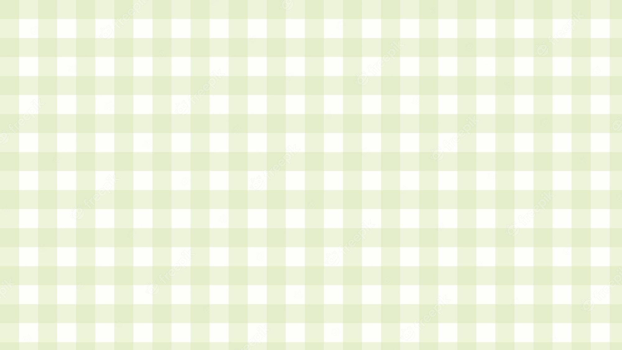 2000x1125 Premium Vector. Aesthetic cute pastel green checkerboard gingham plaid checkered background illustration perfect for backdrop wallpaper postcard background banner cover