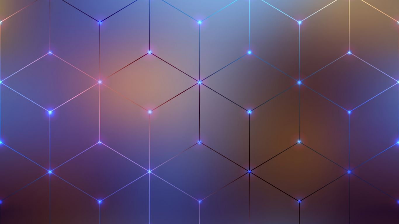 1366x768 Cubes grid pattern abstract wallpaper background