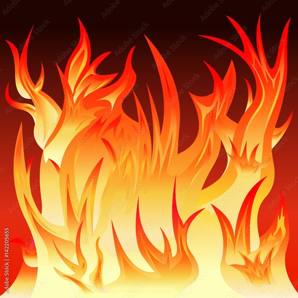 1000x1000 Brasier, feu, Incendie Stock Vector