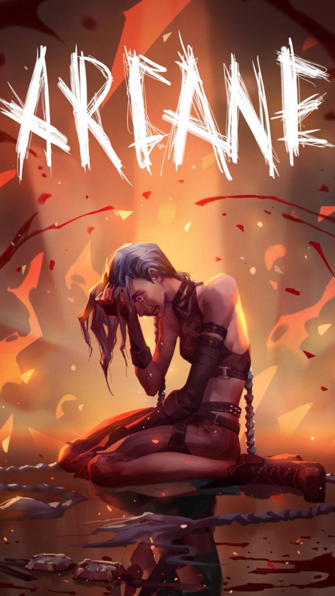 1080x1920 Arcane Jinx Wallpaper Arcane Jinx Background Download