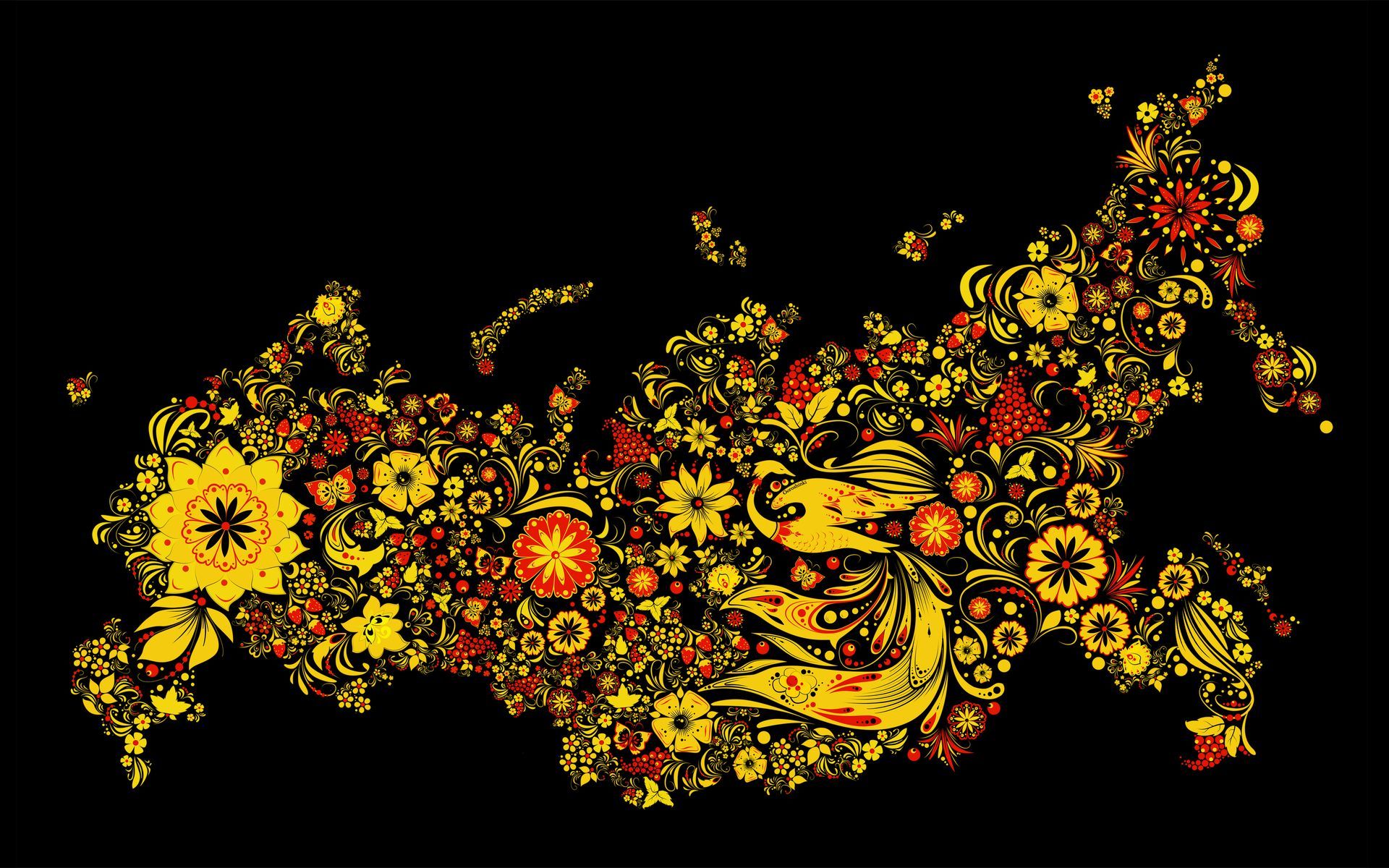 1920x1200 Russia Wallpaper: Russia. Painting, Russian folk art, Art