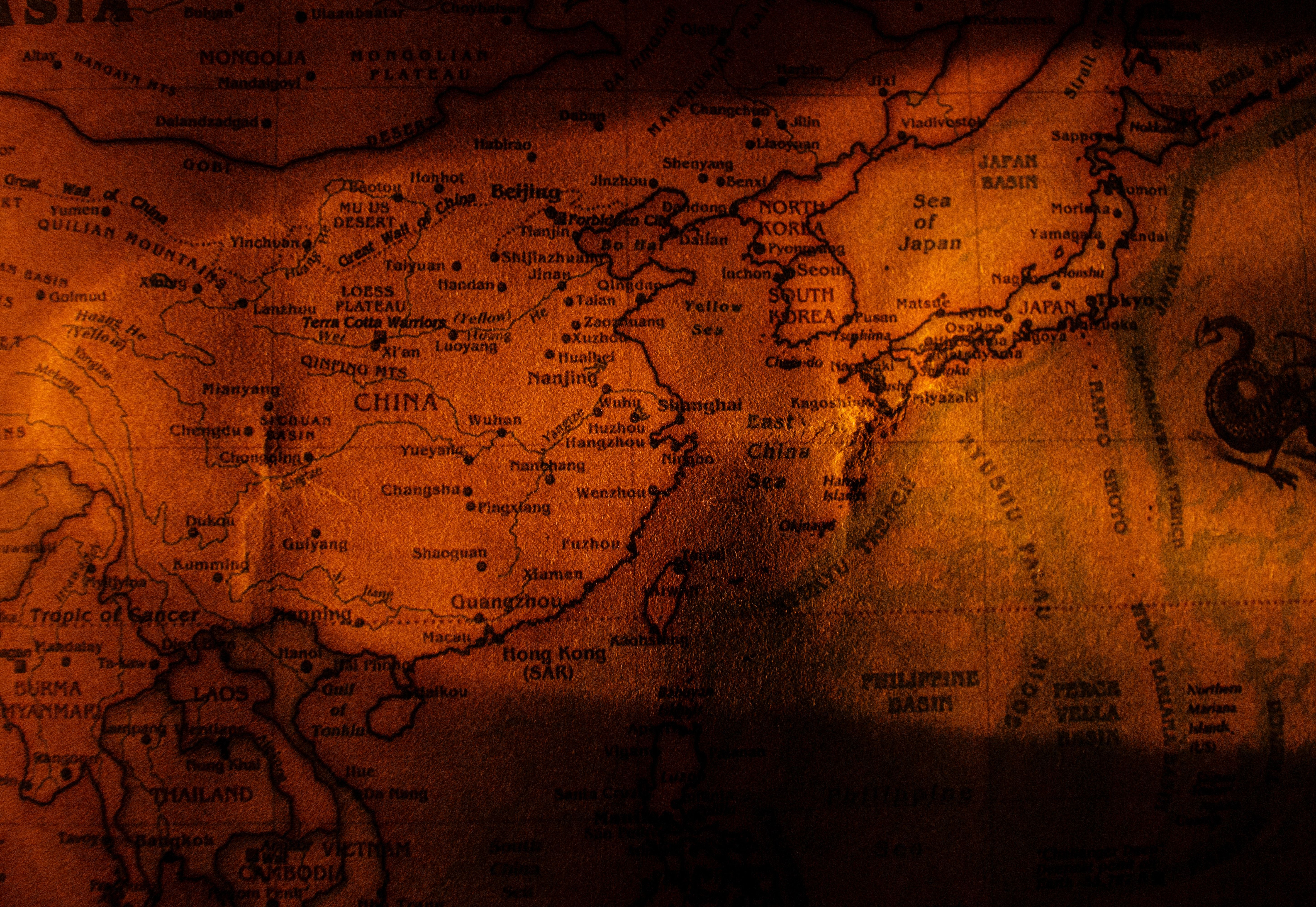 5804x4000 Close Up of Russia Map · Free
