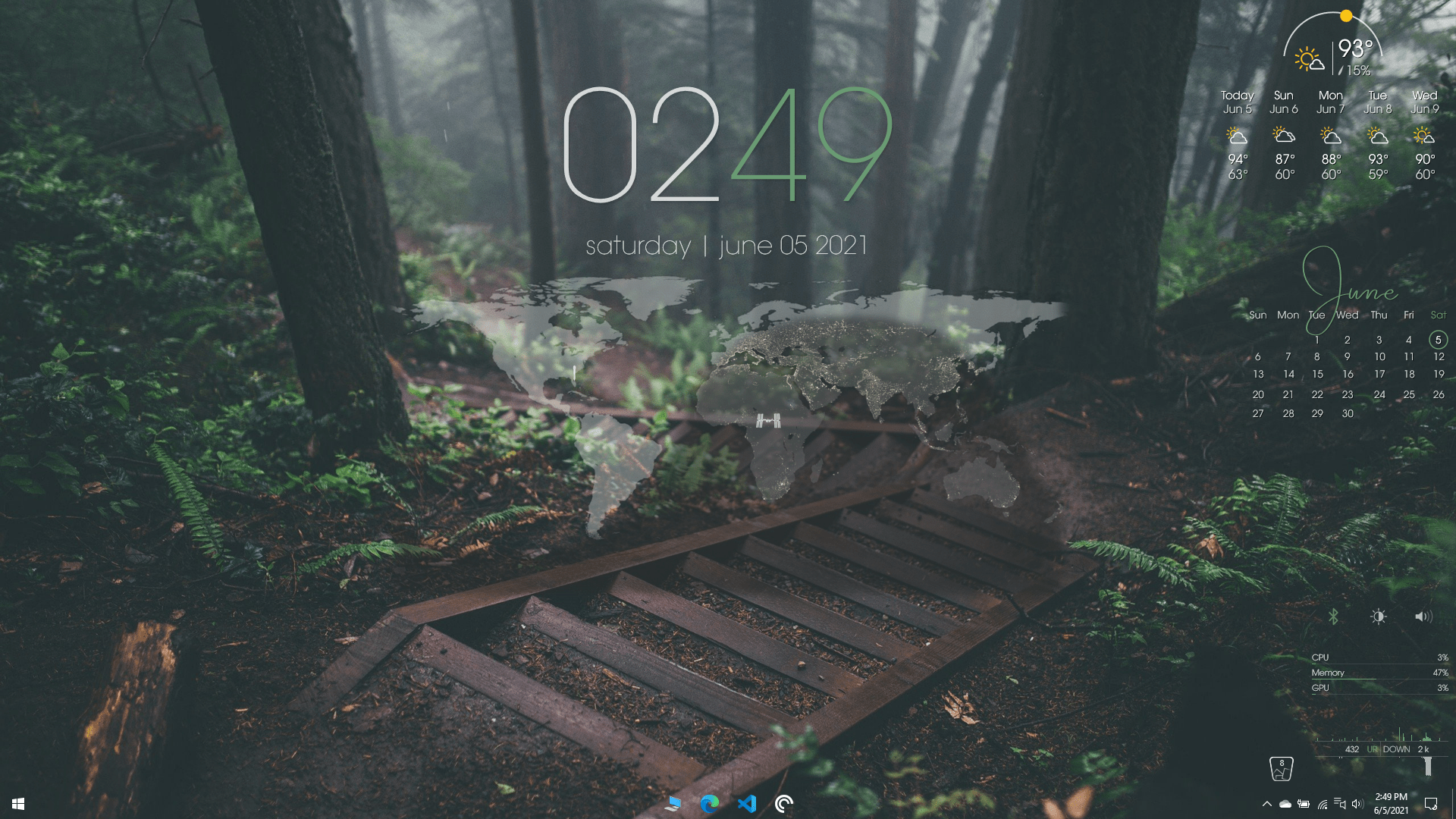 1920x1080 GitHub Sonder: Rainmeter Skin