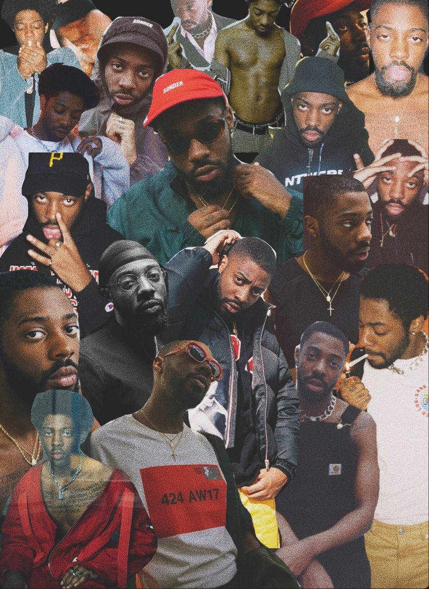 874x1200 Download Brent Faiyaz Collage Wallpaper
