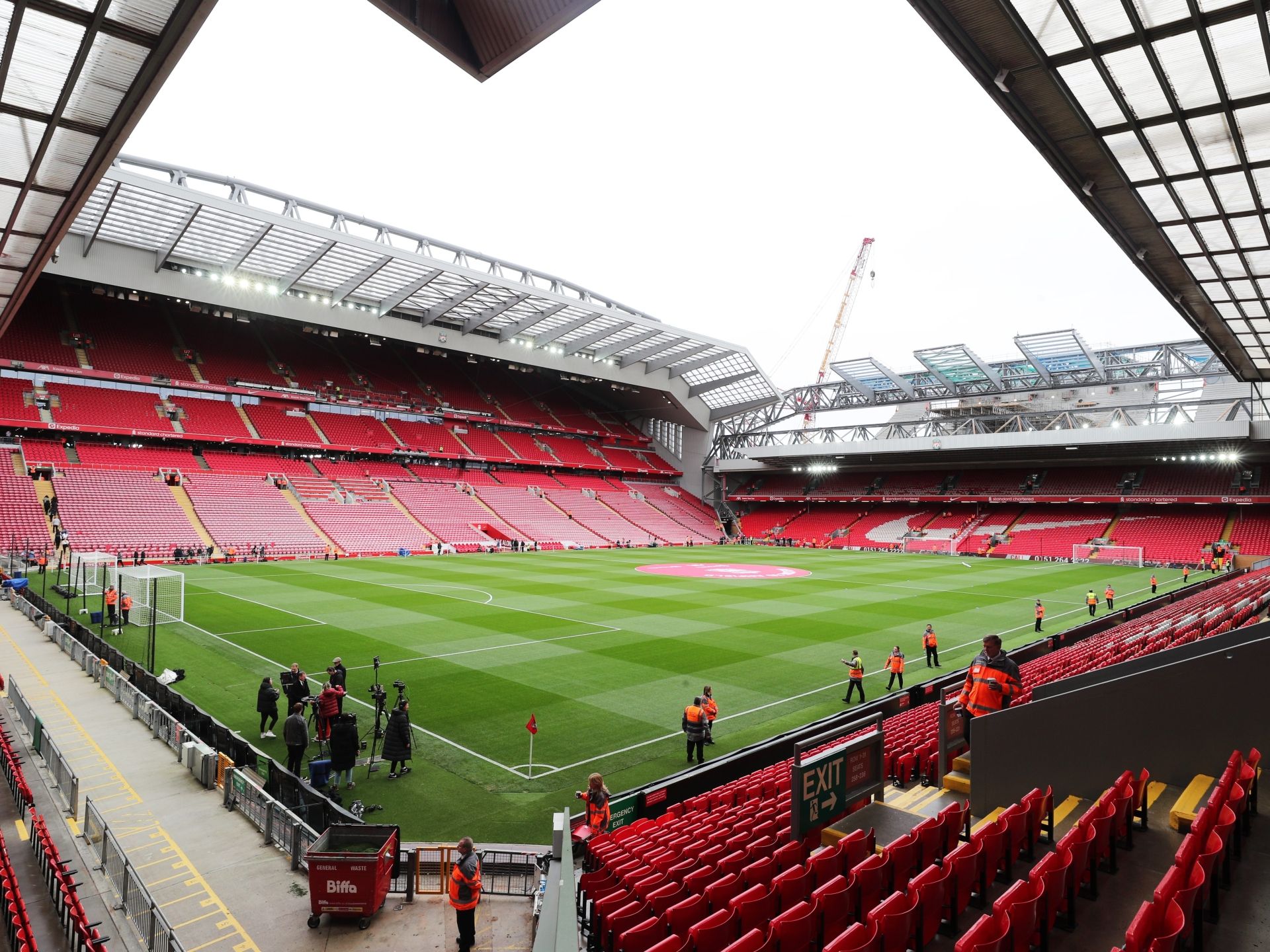 1920x1440 Liverpool condemn vile chants from Man City away end and graffiti in concourse during Premier League clash at Anfield
