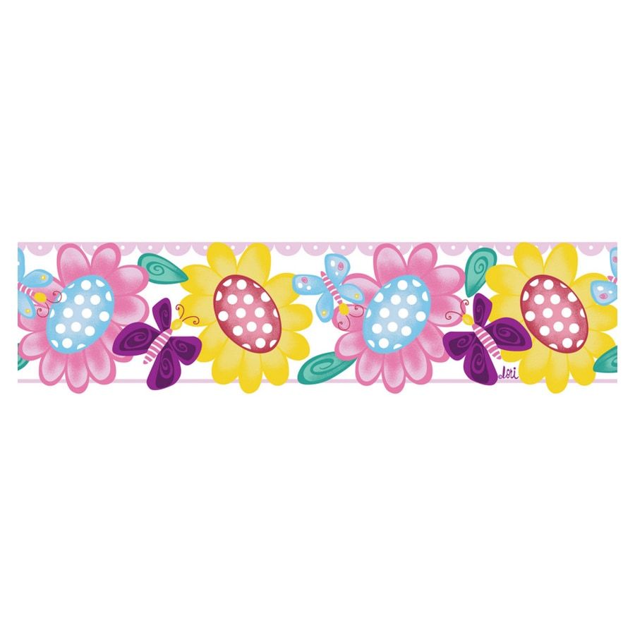 900x900 Borders Unlimited Butterfly Garden Wallpaper Border at