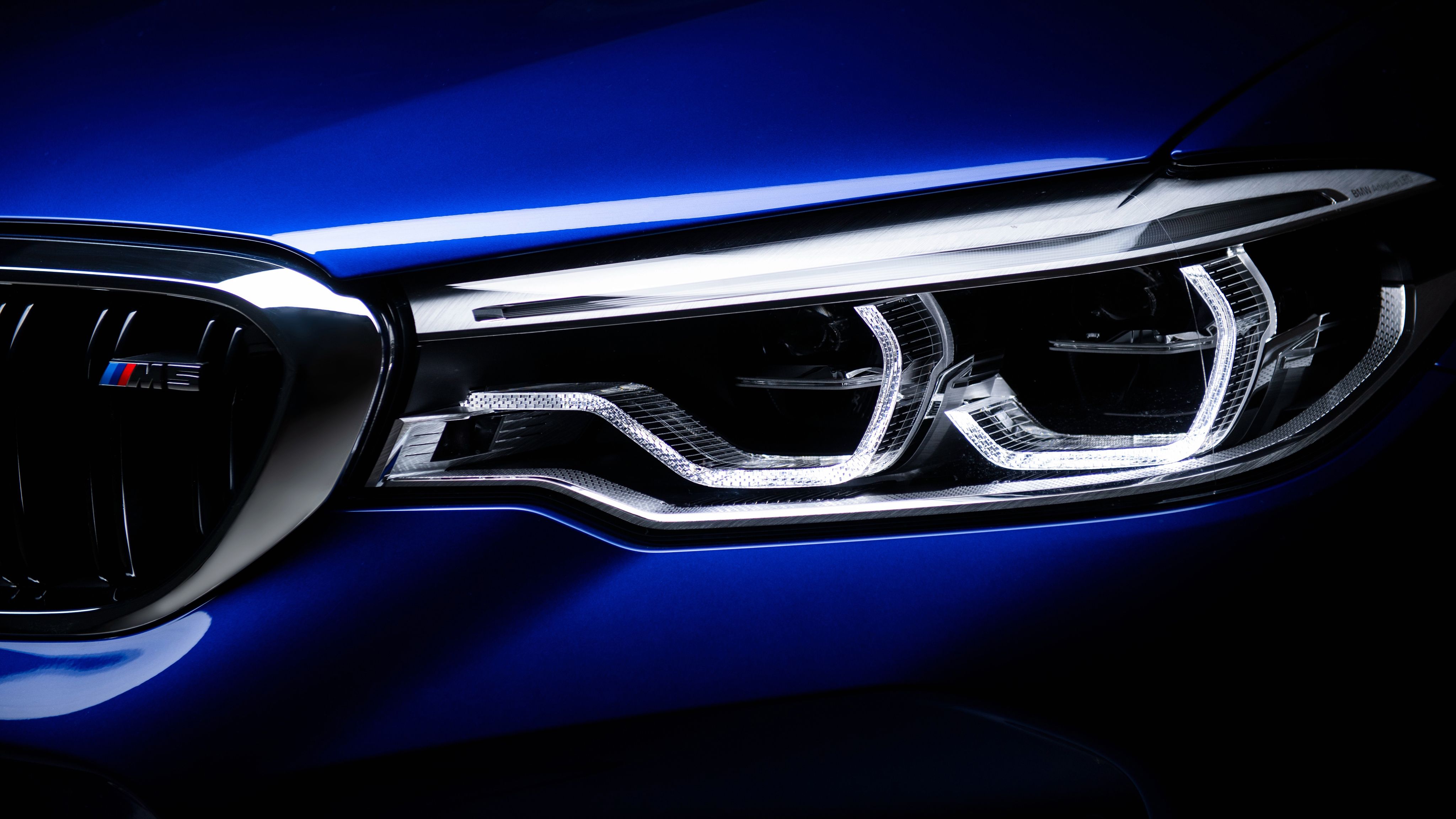 4096x2304 BMW M5 Headlights Wallpaper Car Wallpaper