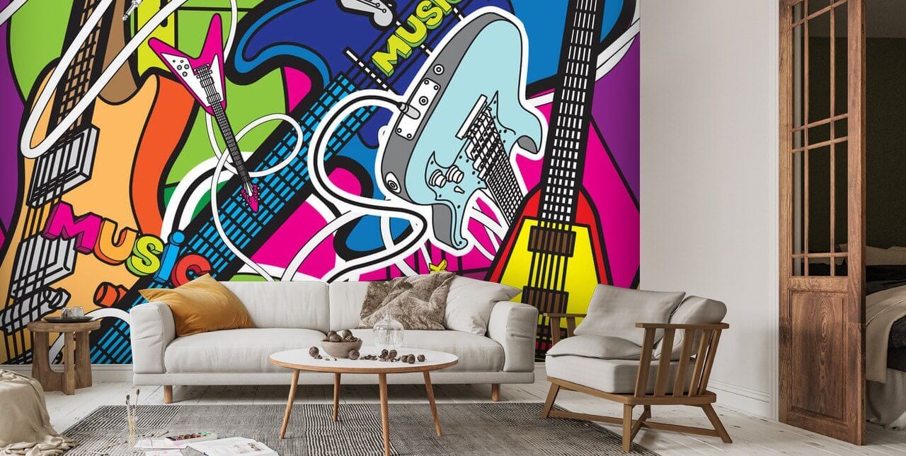 1280x645 Colourful Music Wallpaper