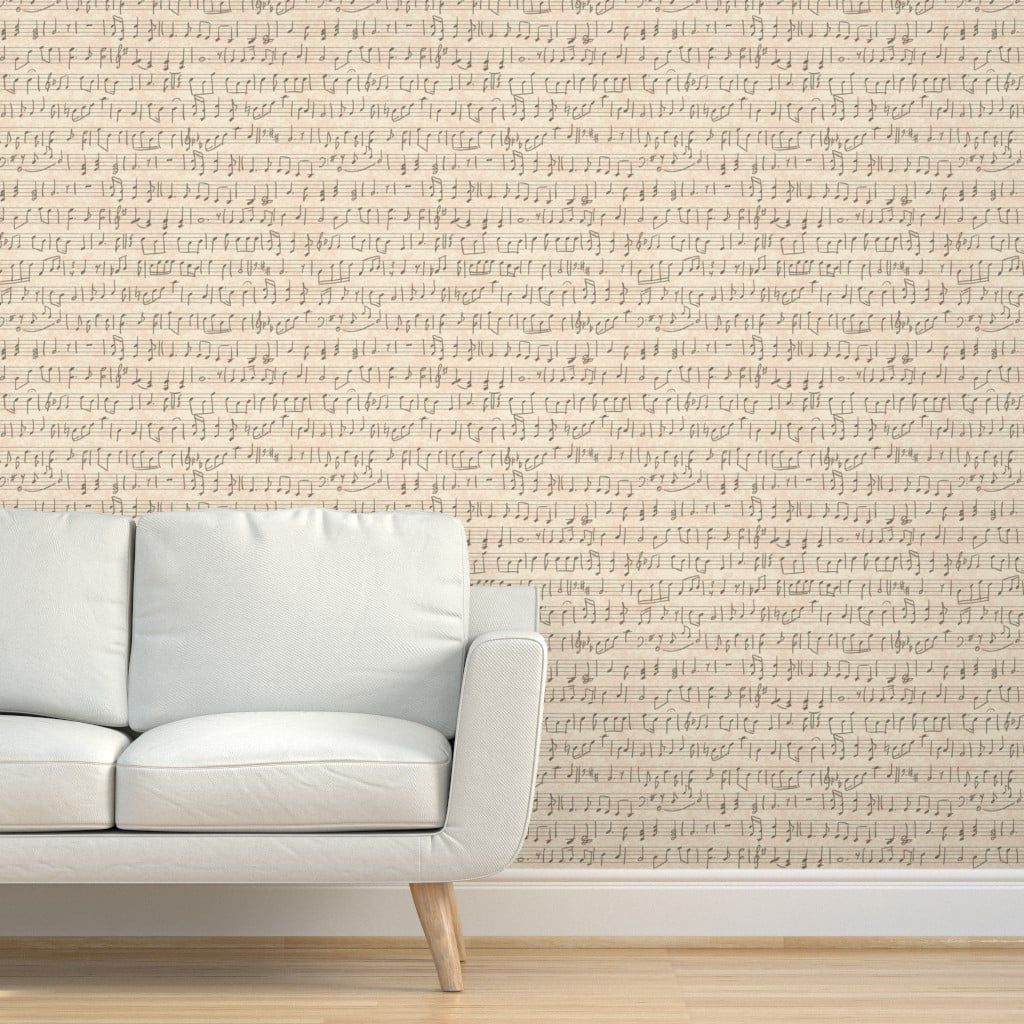 1024x1024 Removable Wallpaper 3ft X 2ft Music Notes Theater Instrument Custom Pre Pasted Wallpaper