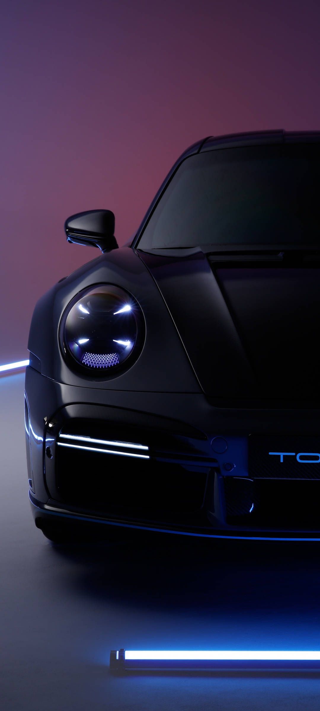 1080x2400 Download Sleek Black Porsche 911 Wallpaper