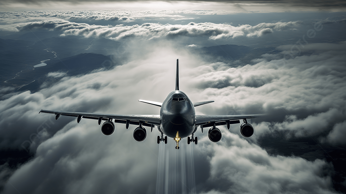 1200x673 The Aircraft Is Flying Through Clouds Background, Jet Plane Picture Background Image And Wallpaper for Free Download