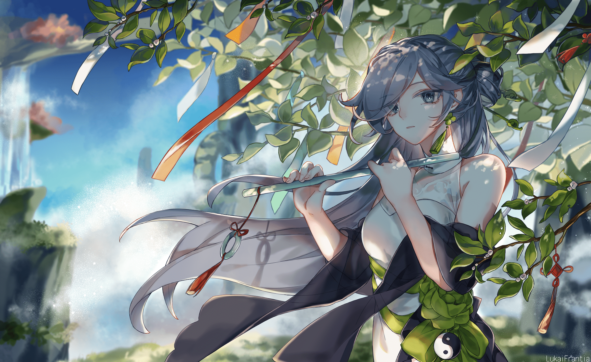 2046x1254 Fu Hua HD Wallpaper and Background