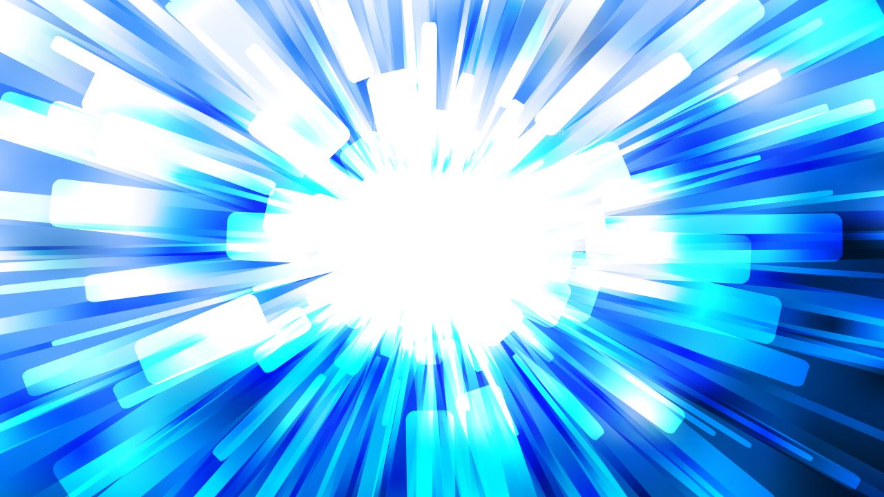 1280x720 Abstract Blue and White Sunburst Background