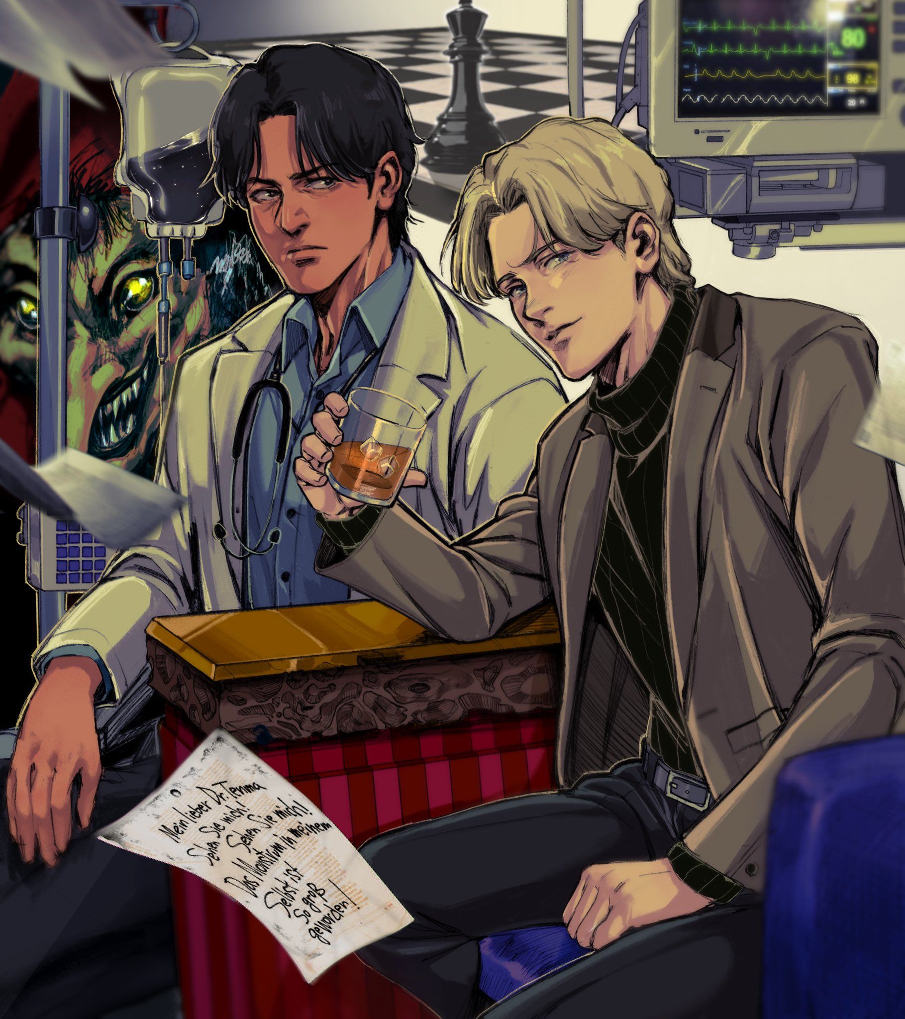 1819x2048 johan and tenma