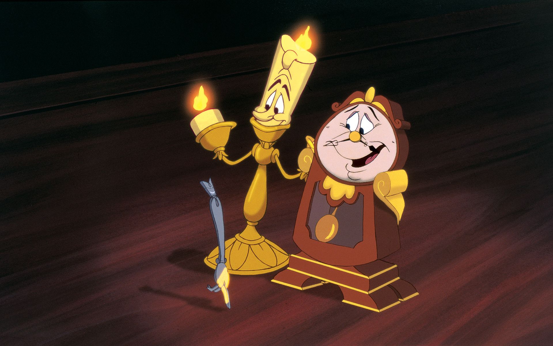 1920x1200 HD Lumiere And Cogsworth 1920x1200 Wallpaper ToonsWallpaper com