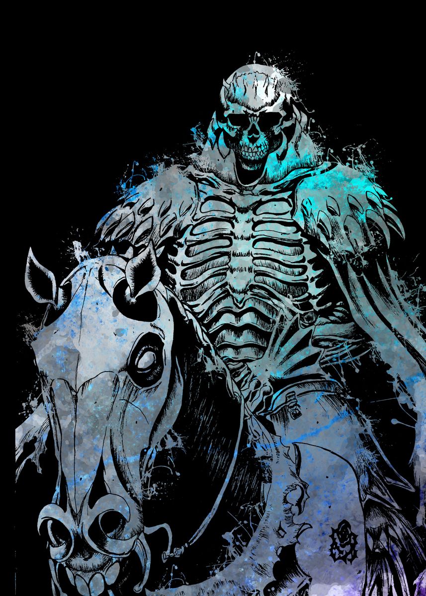 857x1200 skull knight' Poster
