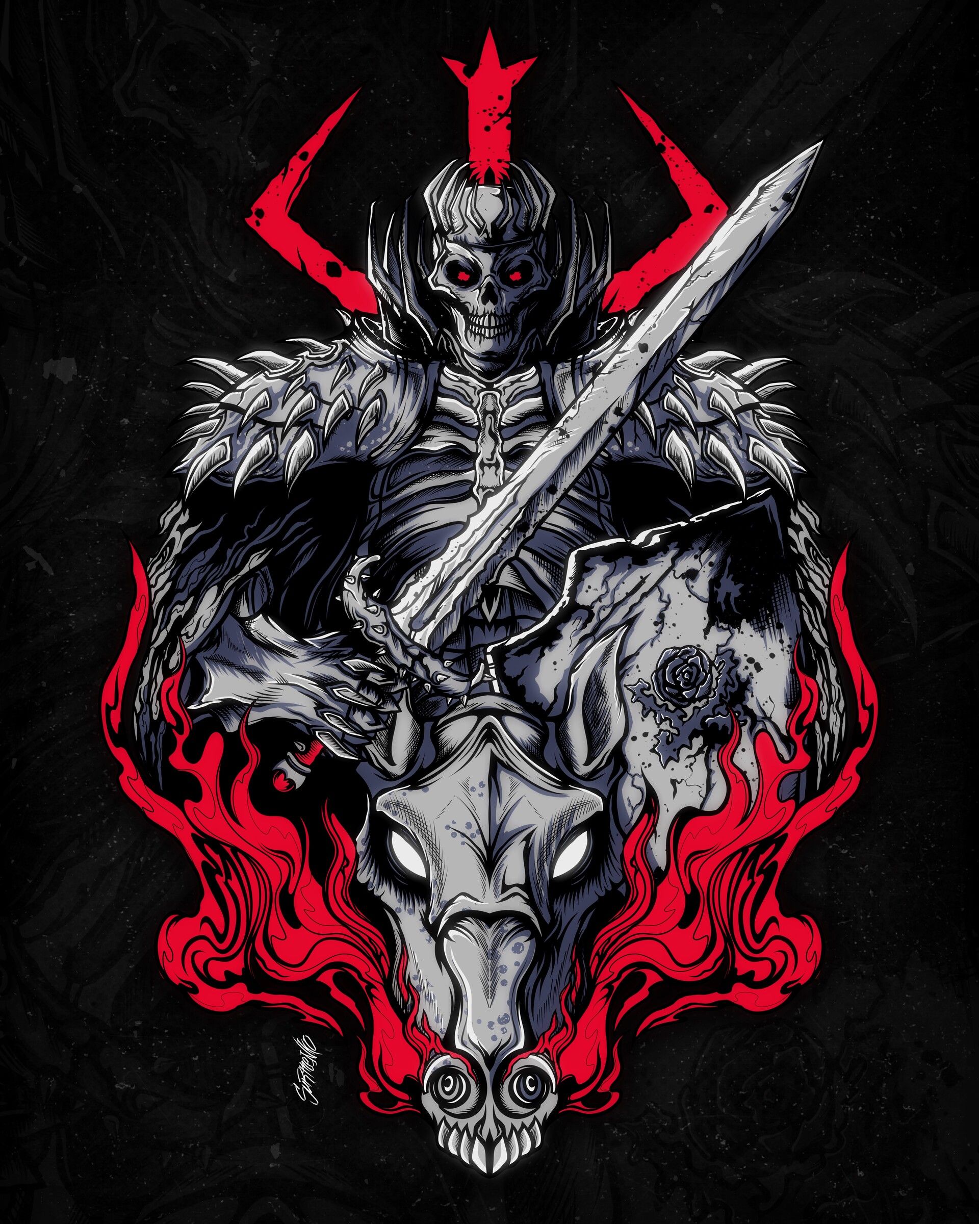 1920x2400 Skull knight berserk